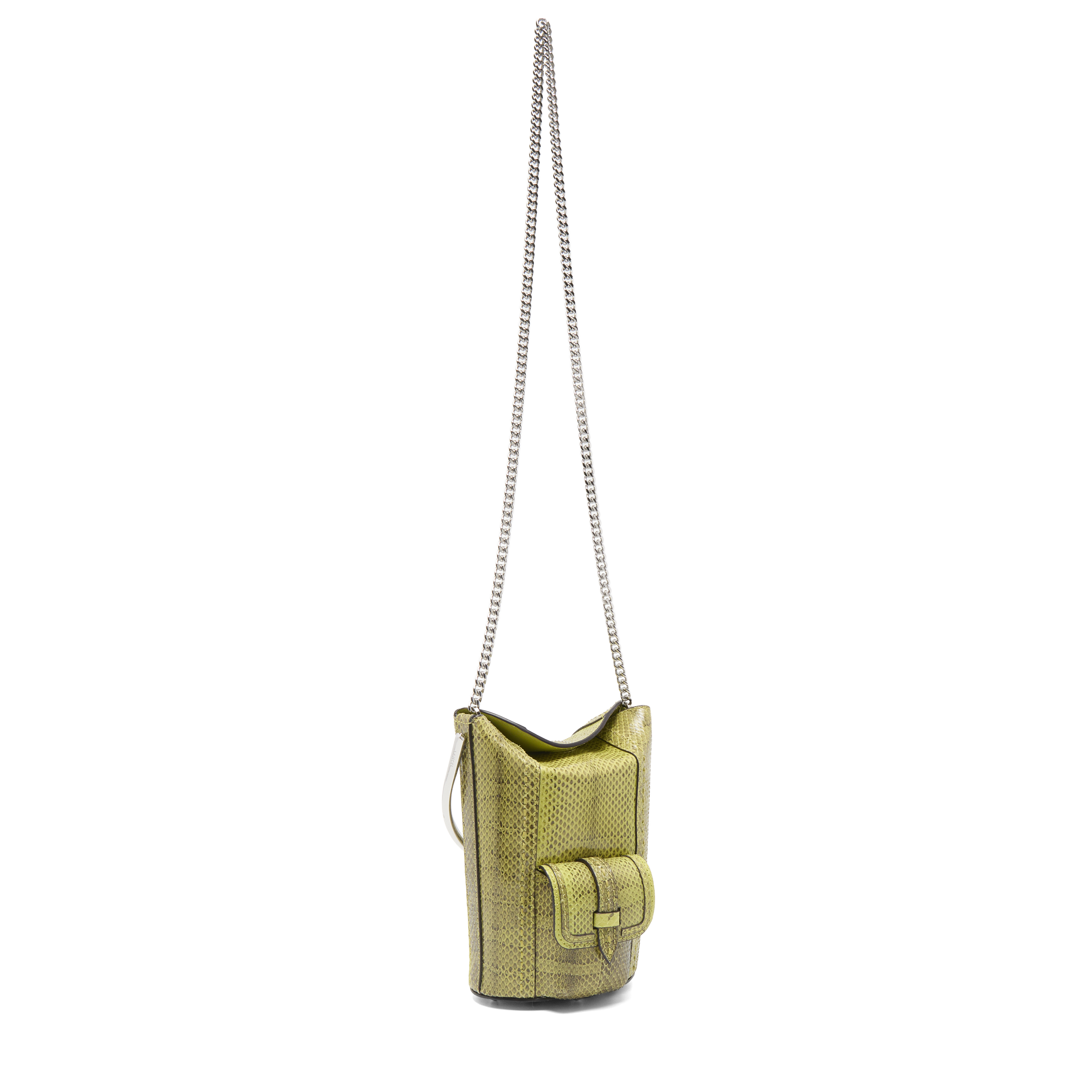 Sac seau premier flirt de lancel en ayers & cuir de vachette lisse LANCEL Vert