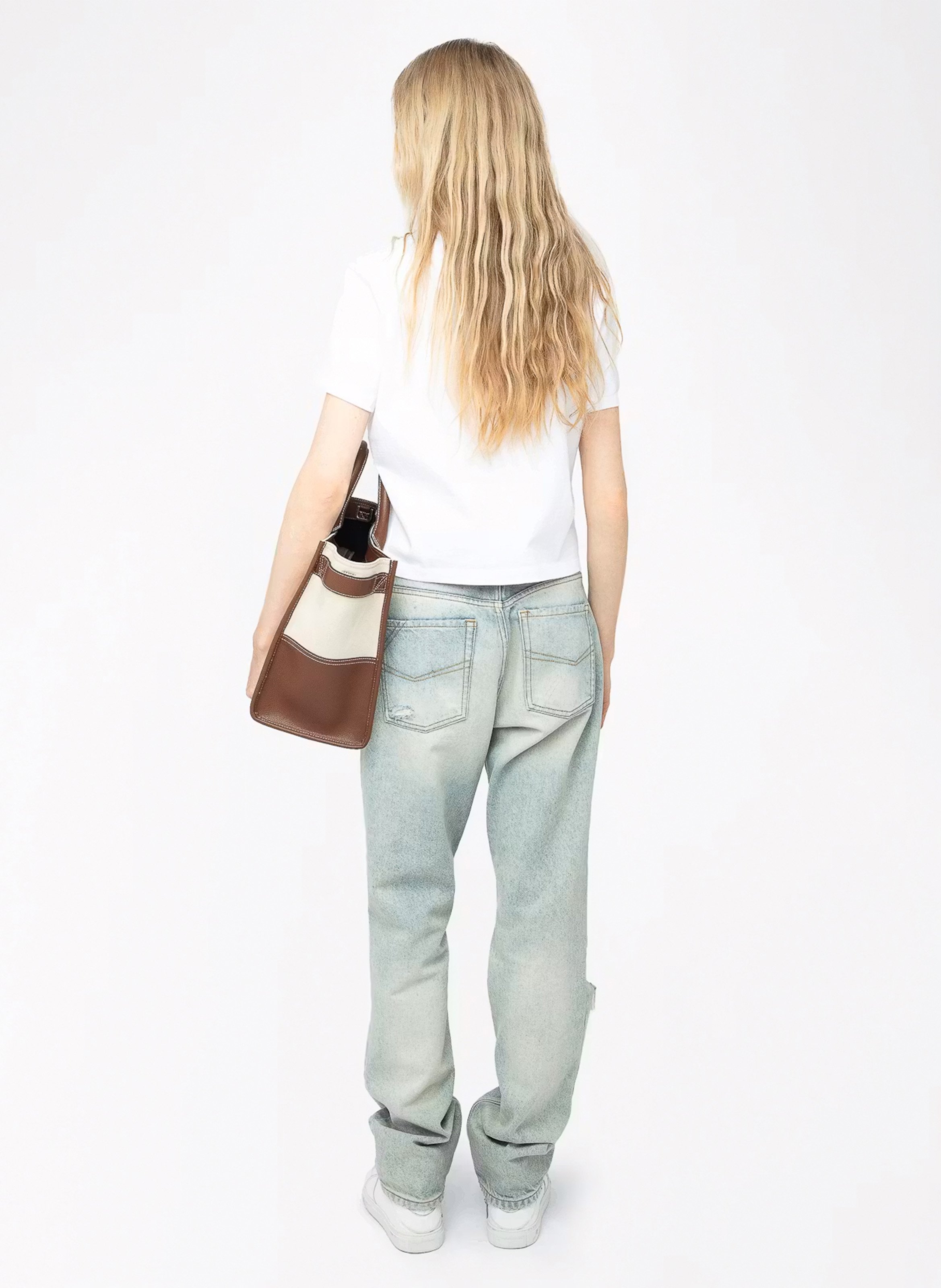 Kurzes Baumwollpolo Mirta ZADIG&VOLTAIRE Weiss