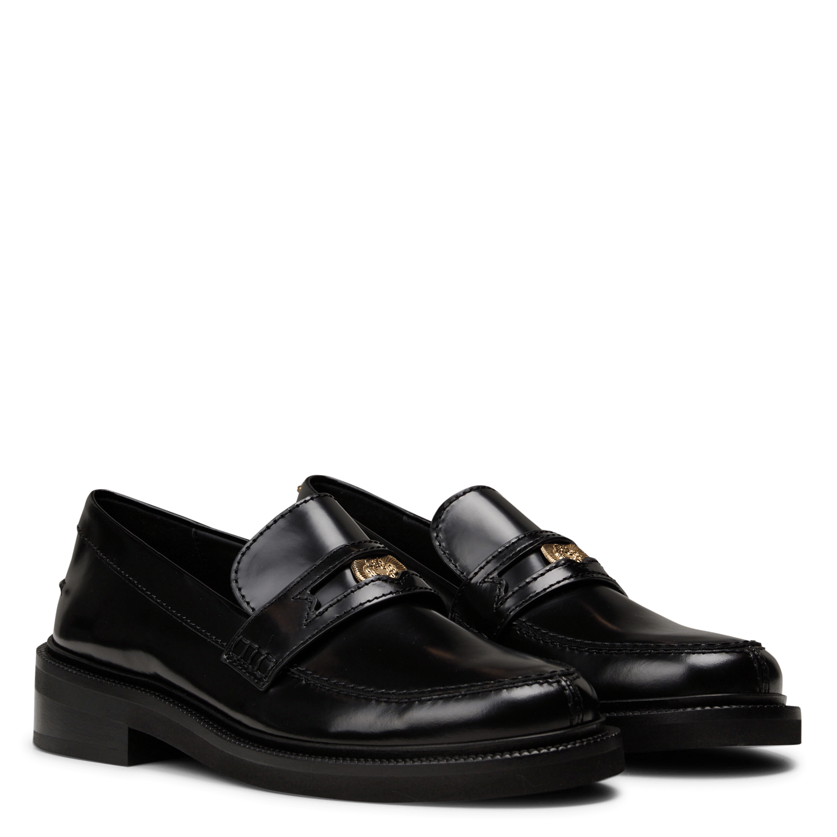 Mocassins en cuir MAJE Noir