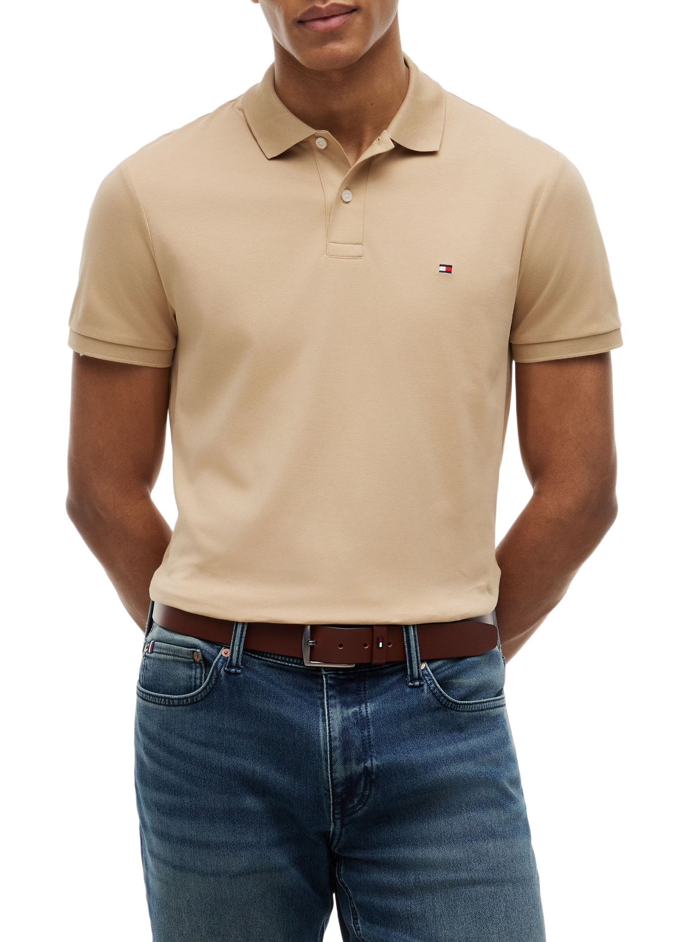  Cotton polo shirt  TOMMY HILFIGER Beige