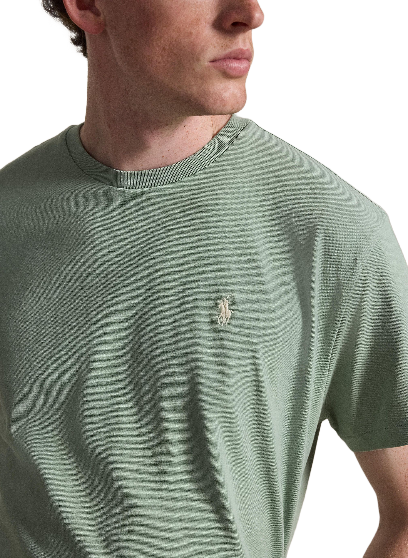 T-shirt manches courtes à logo en coton POLO RALPH LAUREN Vert