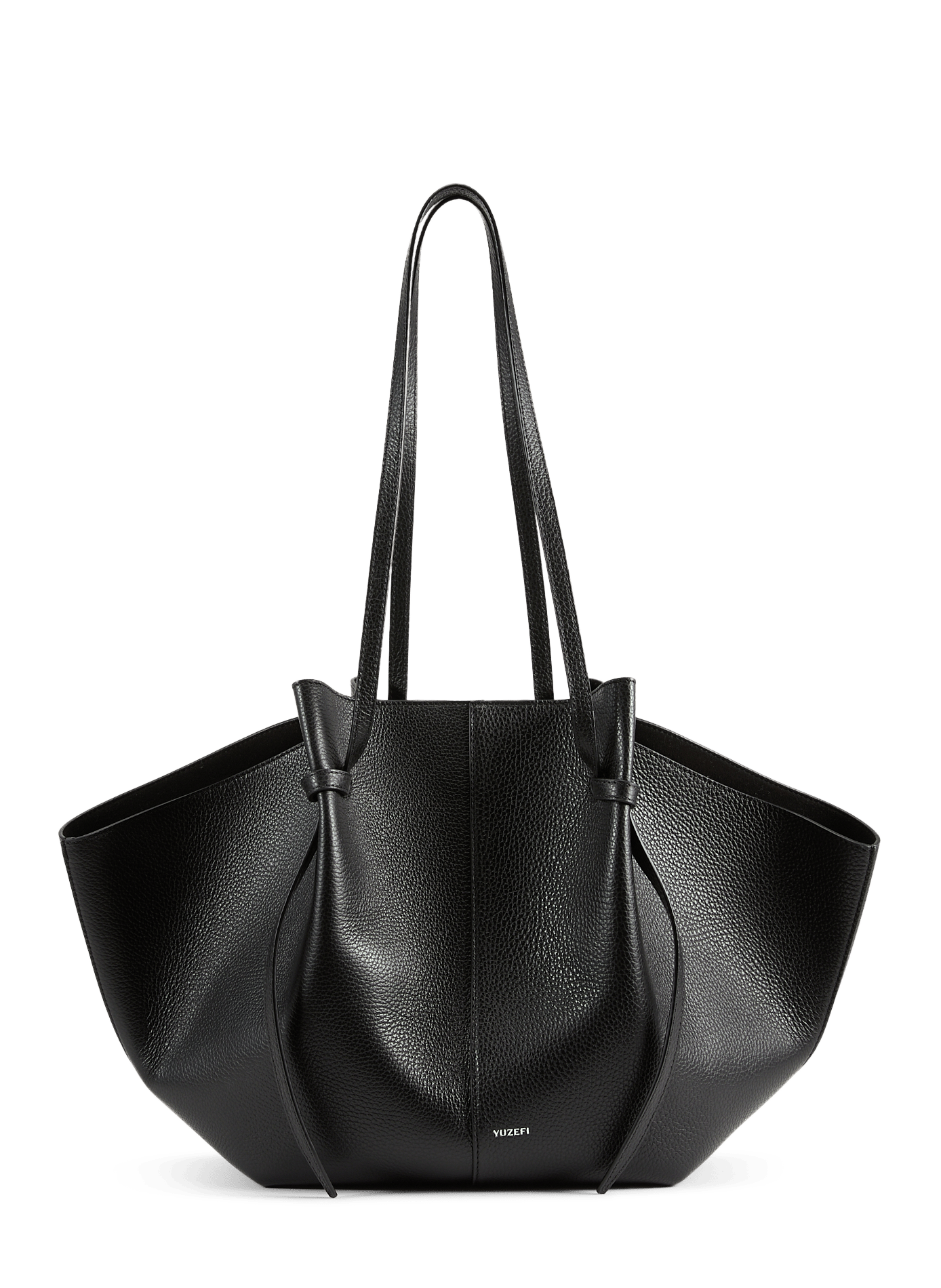 Mochi large leather tote bag YUZEFI Black