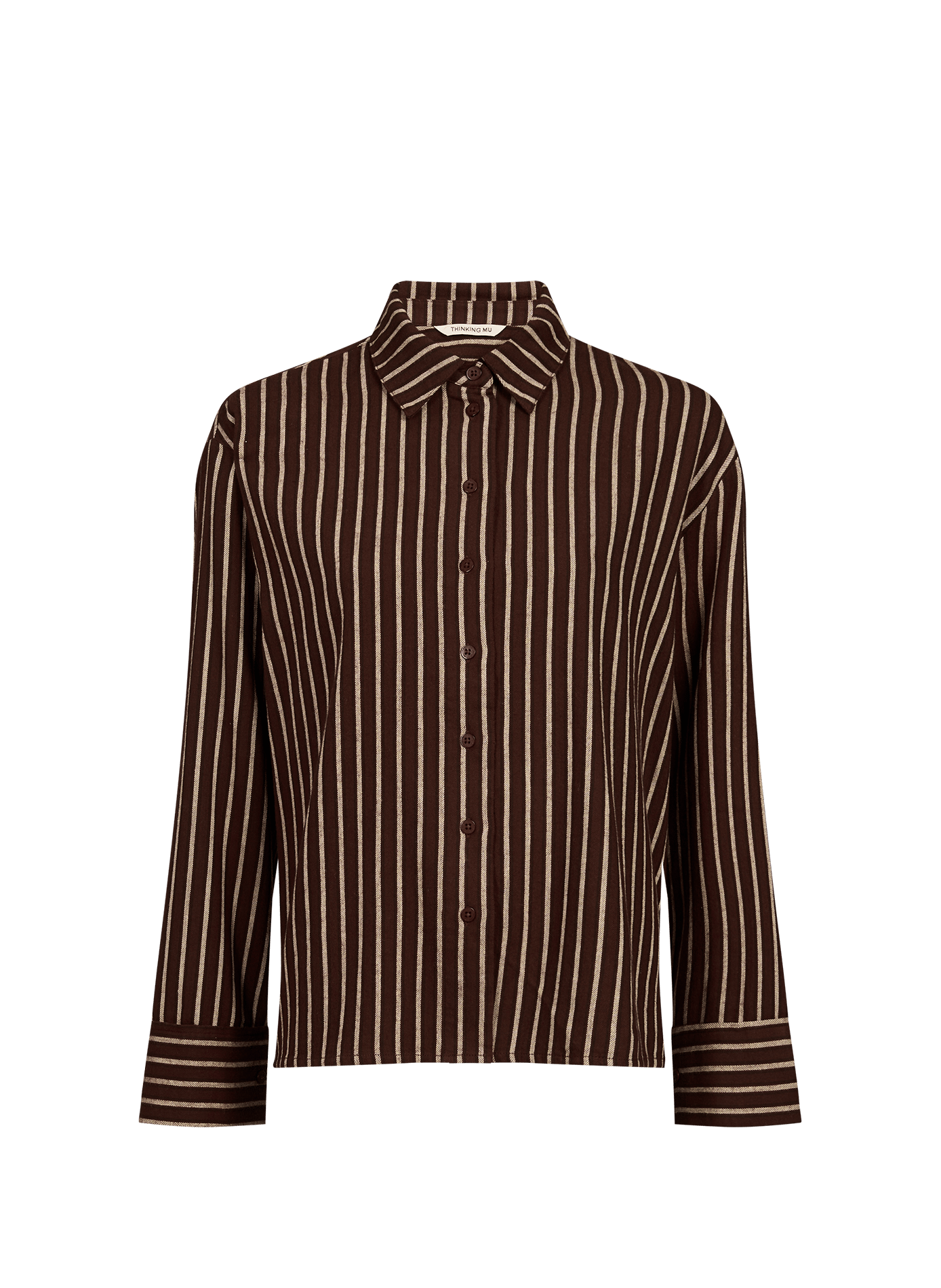 Oversized katoenen Manuela shirt THINKING MU Veelkleurig