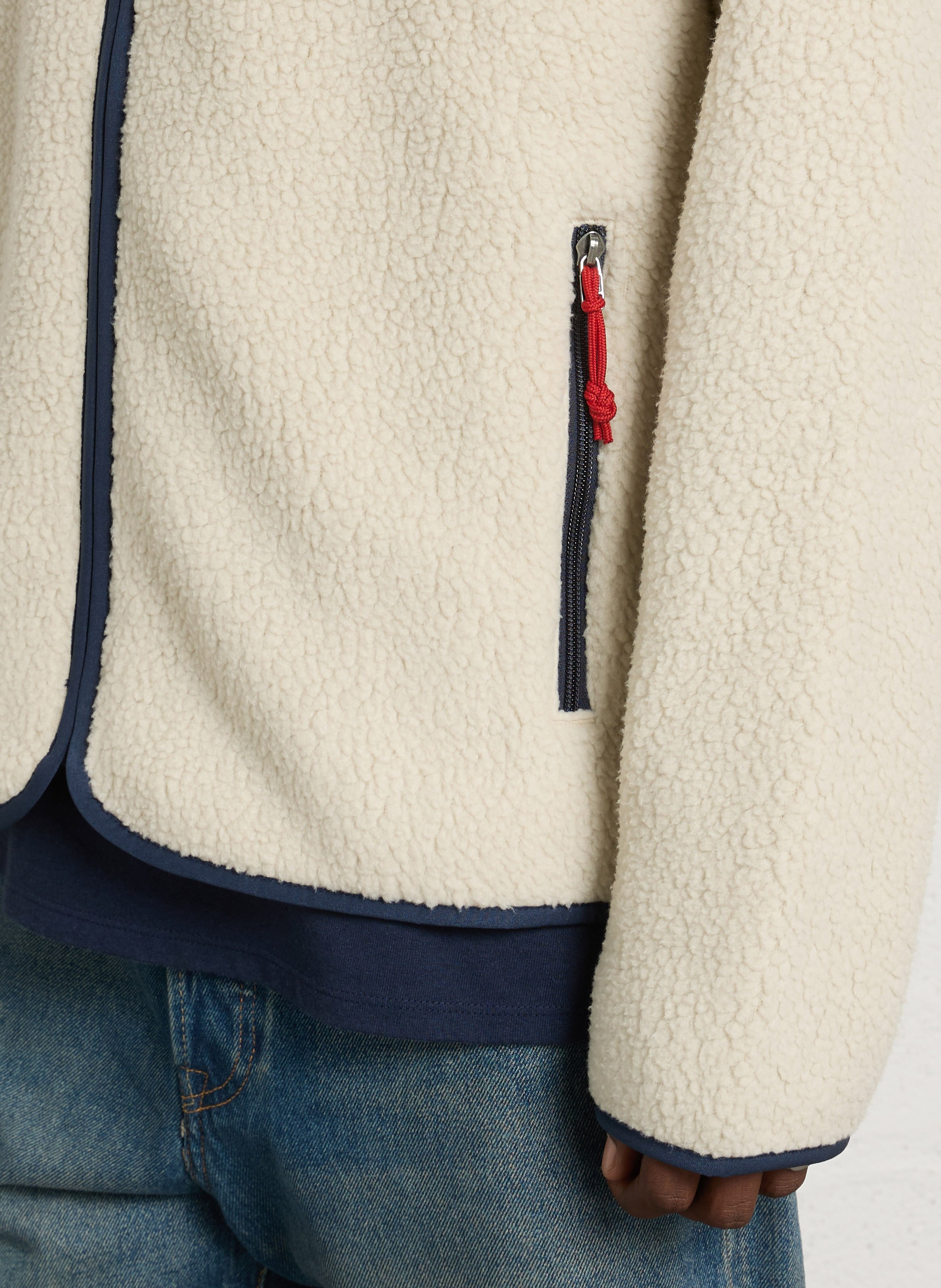 Oversized polar fleece met opstaande kraag PATAGONIA Beige