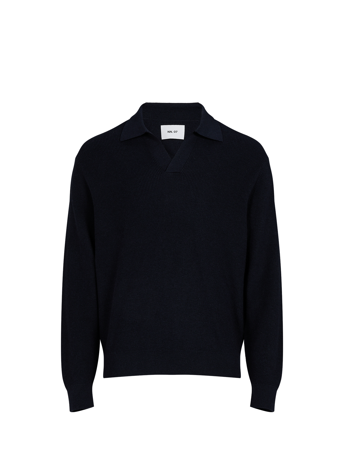 Solid color polo neck sweater NN.07 Blue