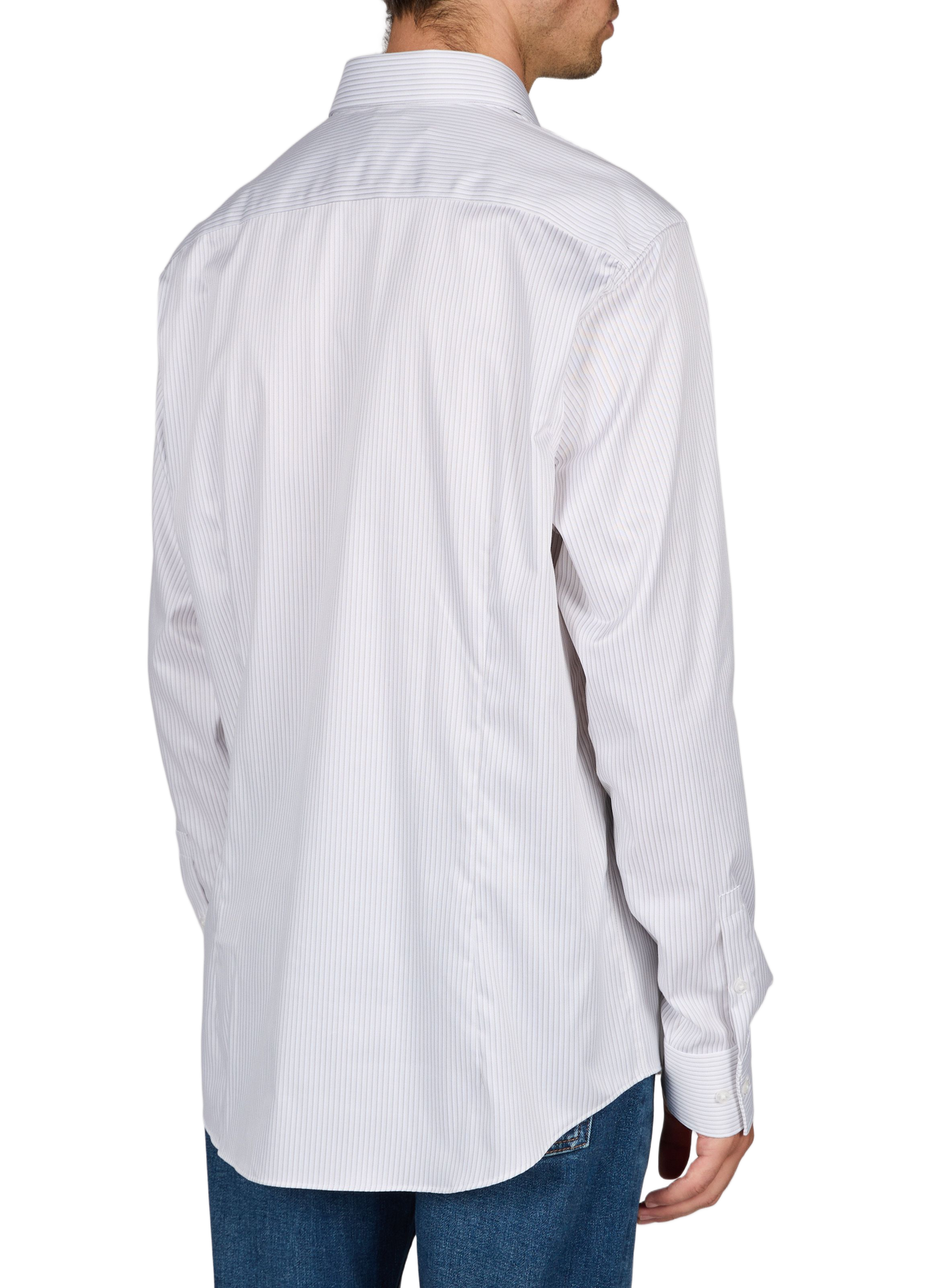 Slim fit shirt in blended cotton CALVIN KLEIN Beige