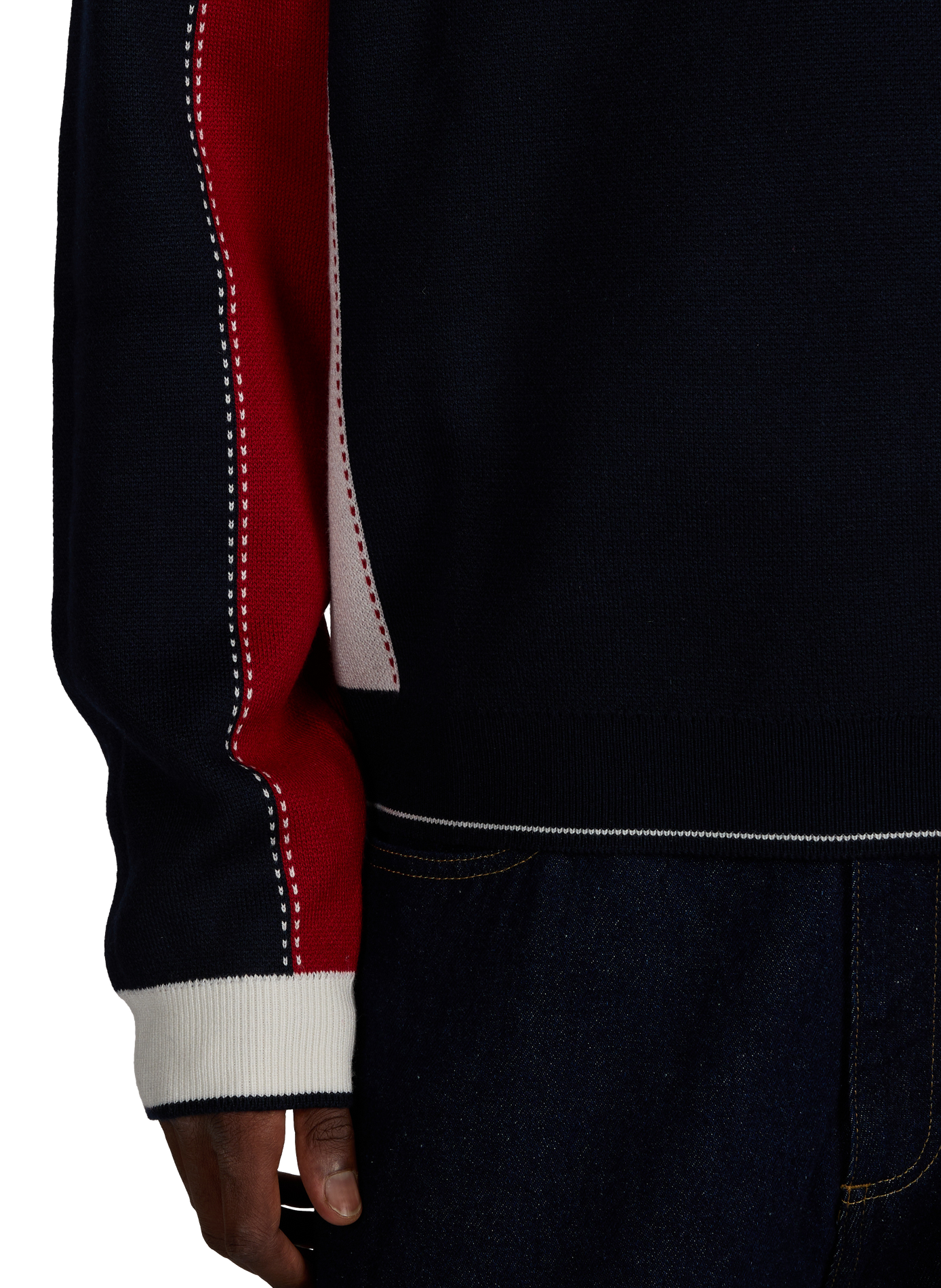 Printed long-sleeve polo JACKER. Multicolour