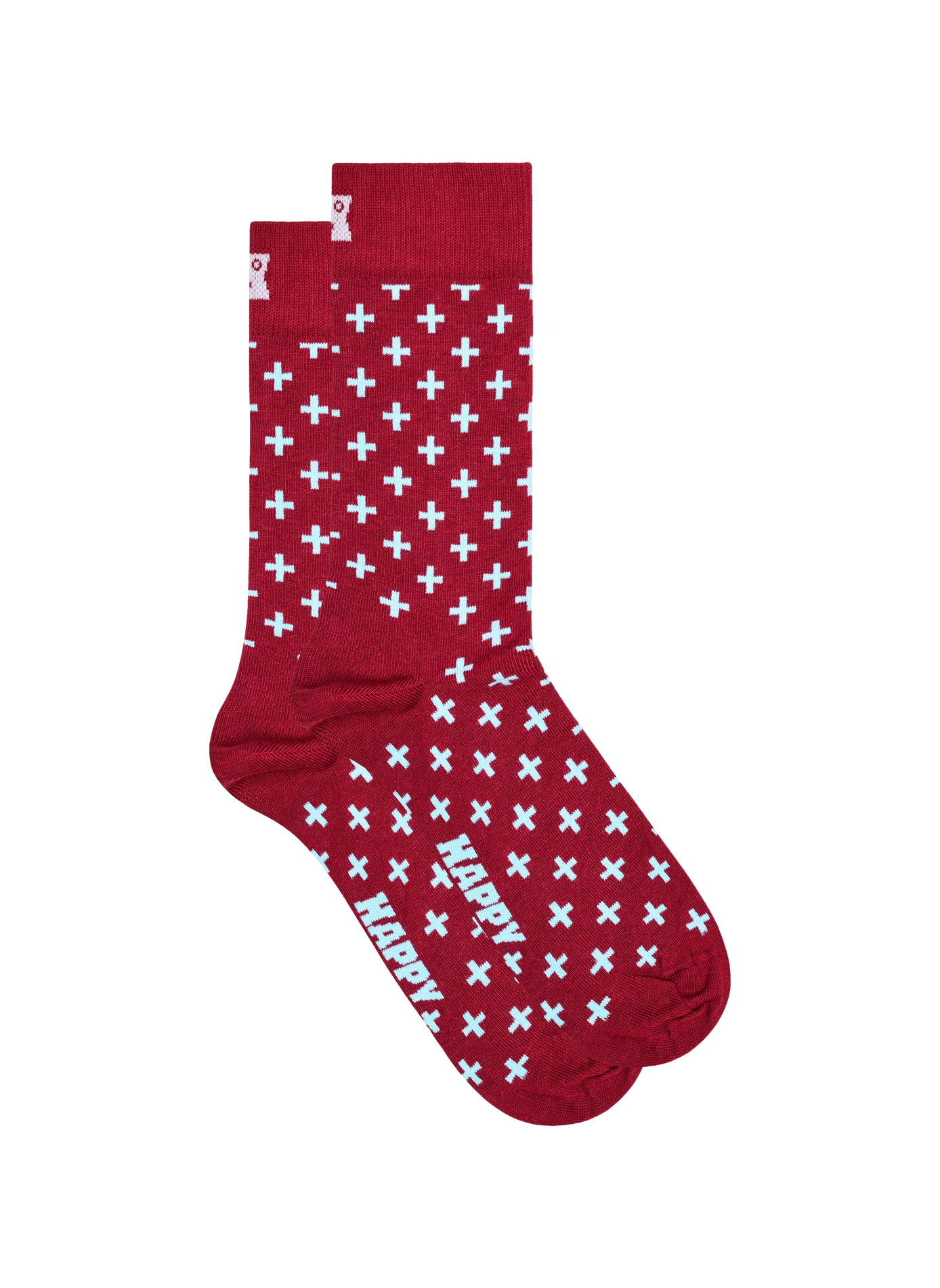Chaussettes à motif en coton mélangé HAPPY SOCKS Rouge