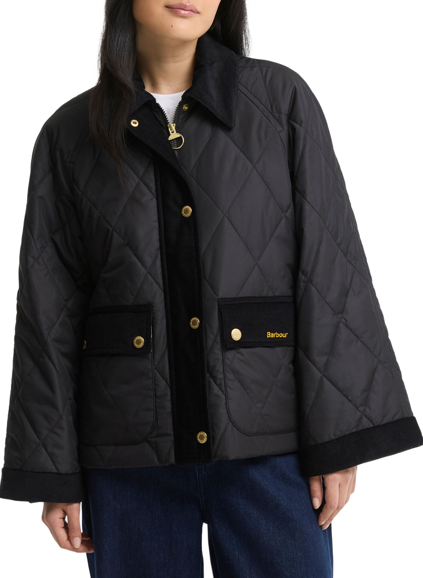 Kilnwick Quilt straight padded jacket BARBOUR Black