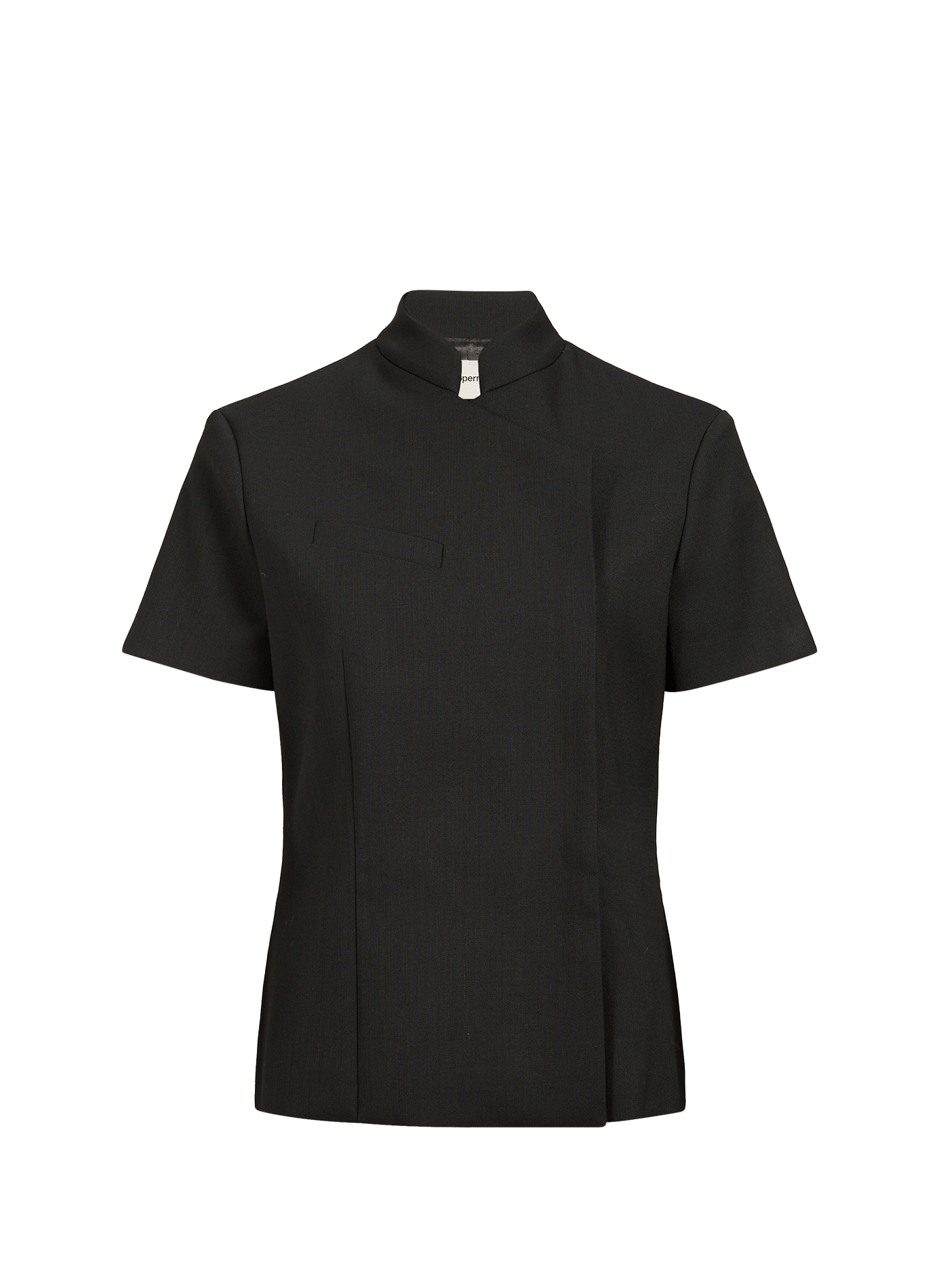 Mandarin collar top COPERNI Black