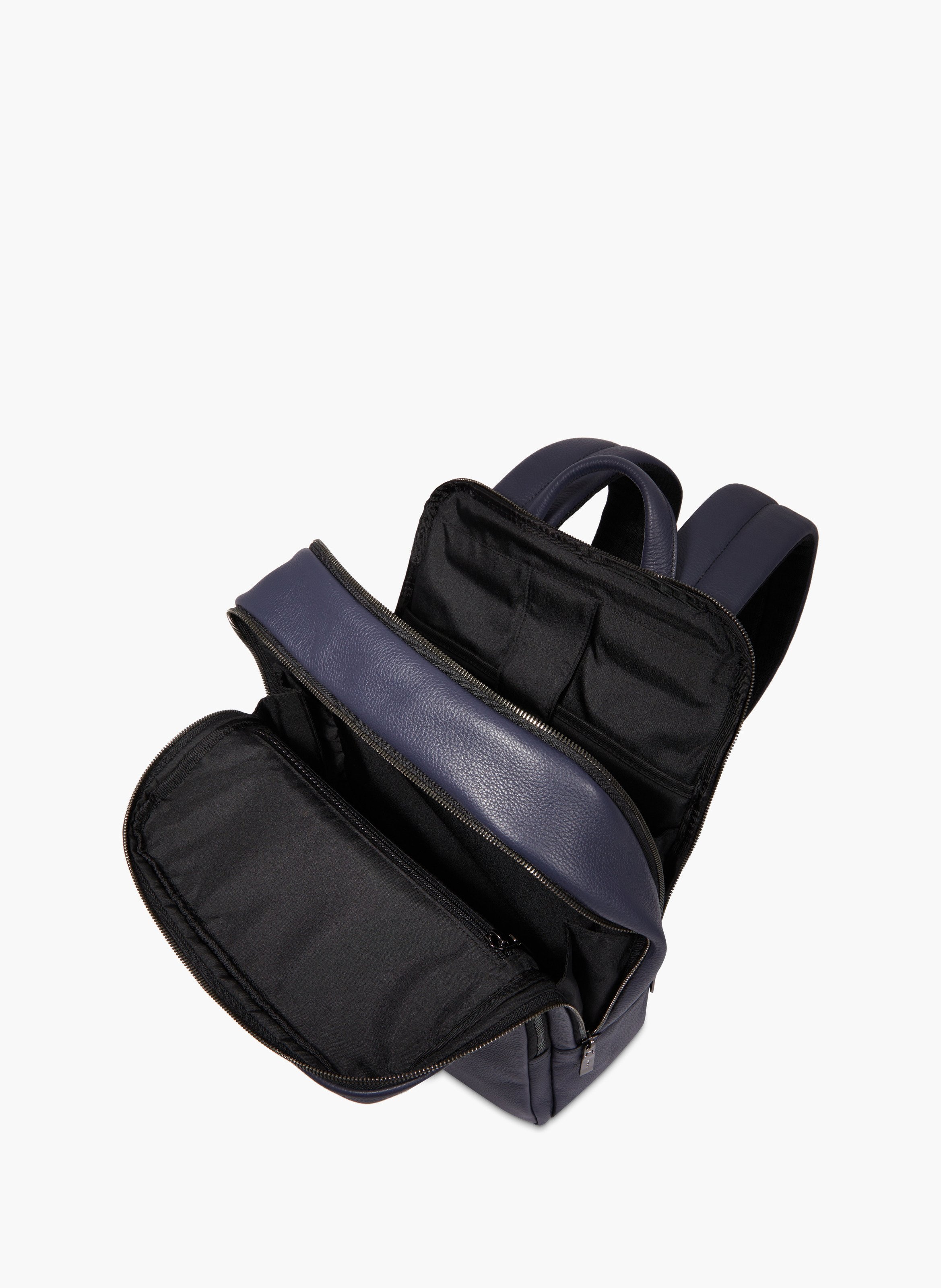 Rugzak zoals die van Lancel in leer LANCEL Blauw