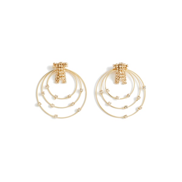 Boucles d'oreille Arc avec cristaux Boucles d'oreille Arc avec cristaux