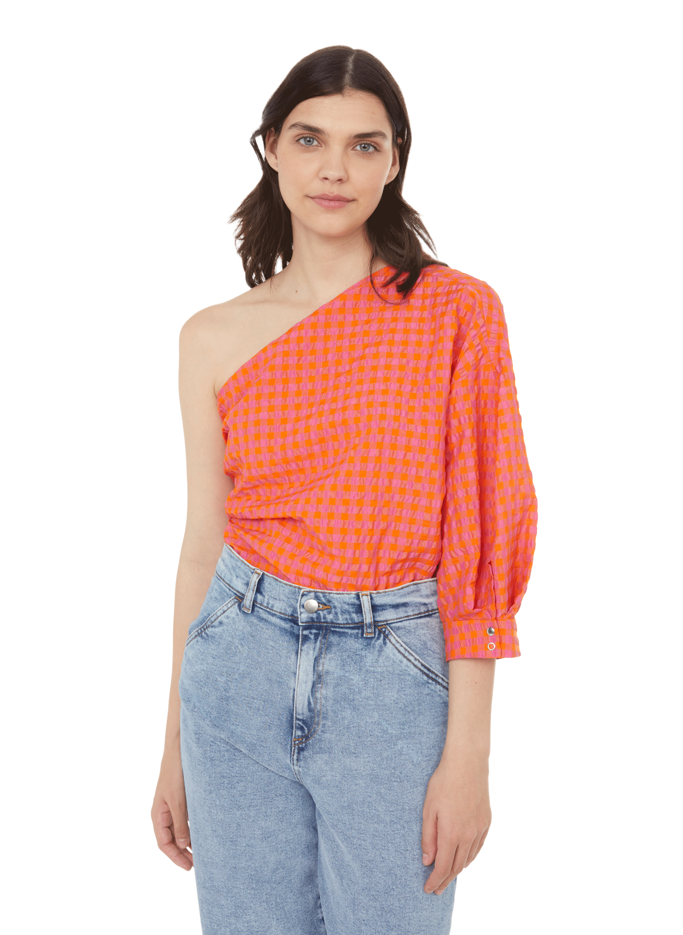 ROSEANNA Domino asymmetric top Pink