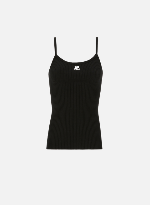 Knitted tank top BlackCOURRÈGES 