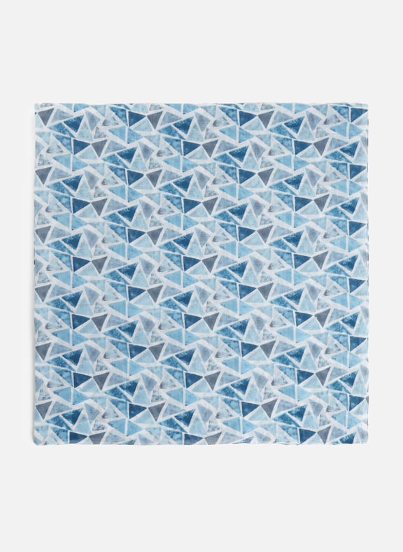 Foulard à motif géométrique en coton Bleu by SAISON 1865 SAISON 1865 Foulard à motif géométrique en coton Bleu