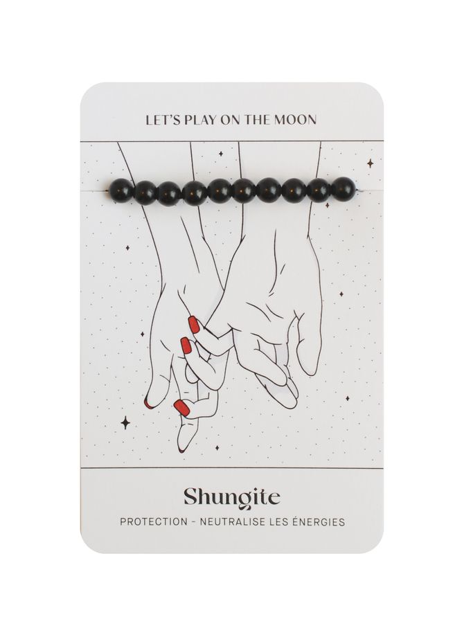 Let's play on the moon shungite bracelet