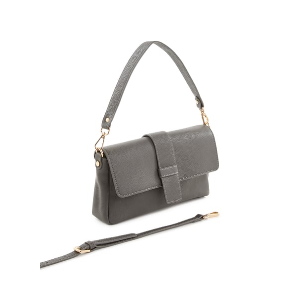 Sac à main baguette en cuir