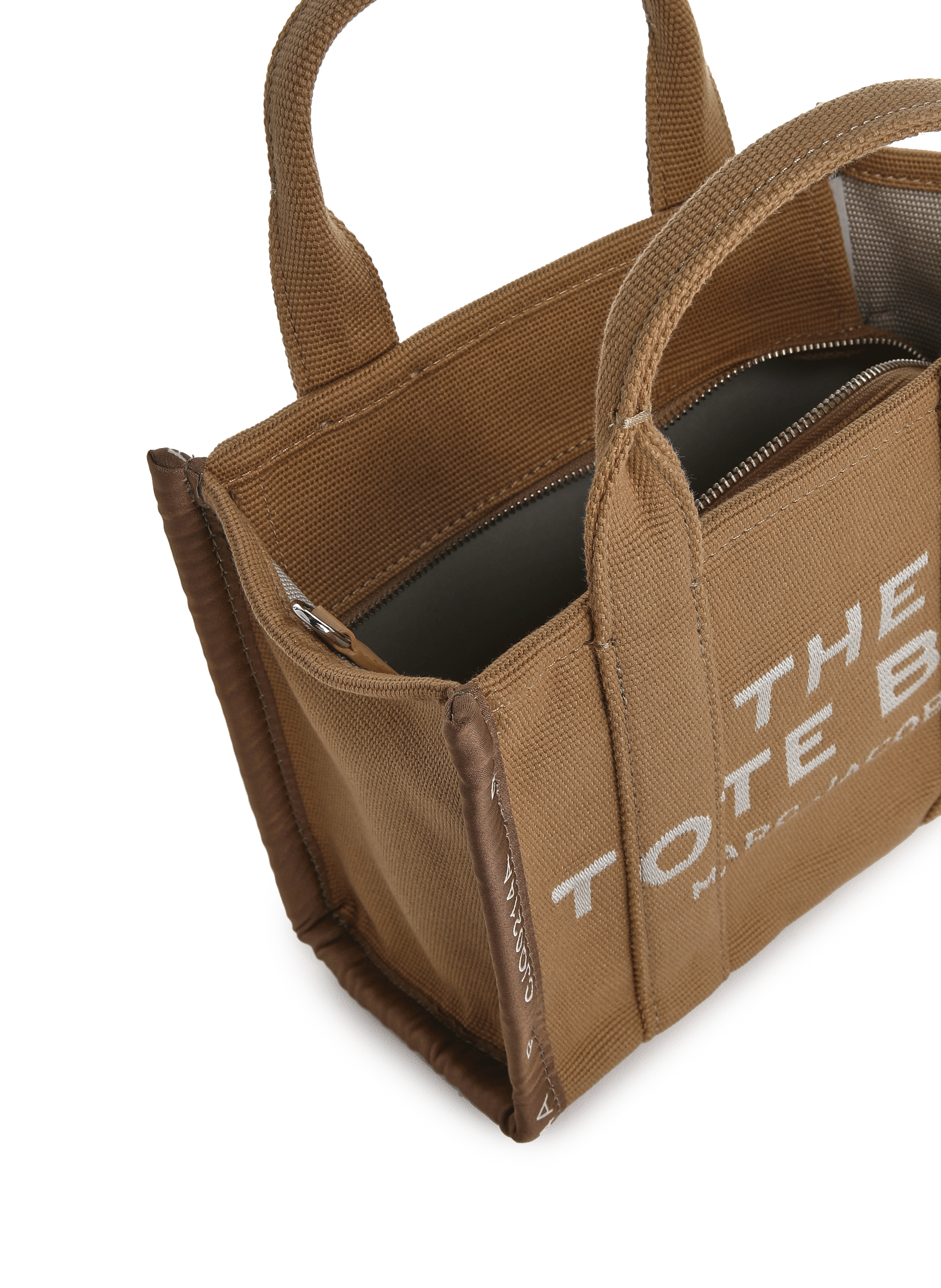 The Tote mini canvas tote bag MARC JACOBS Brown