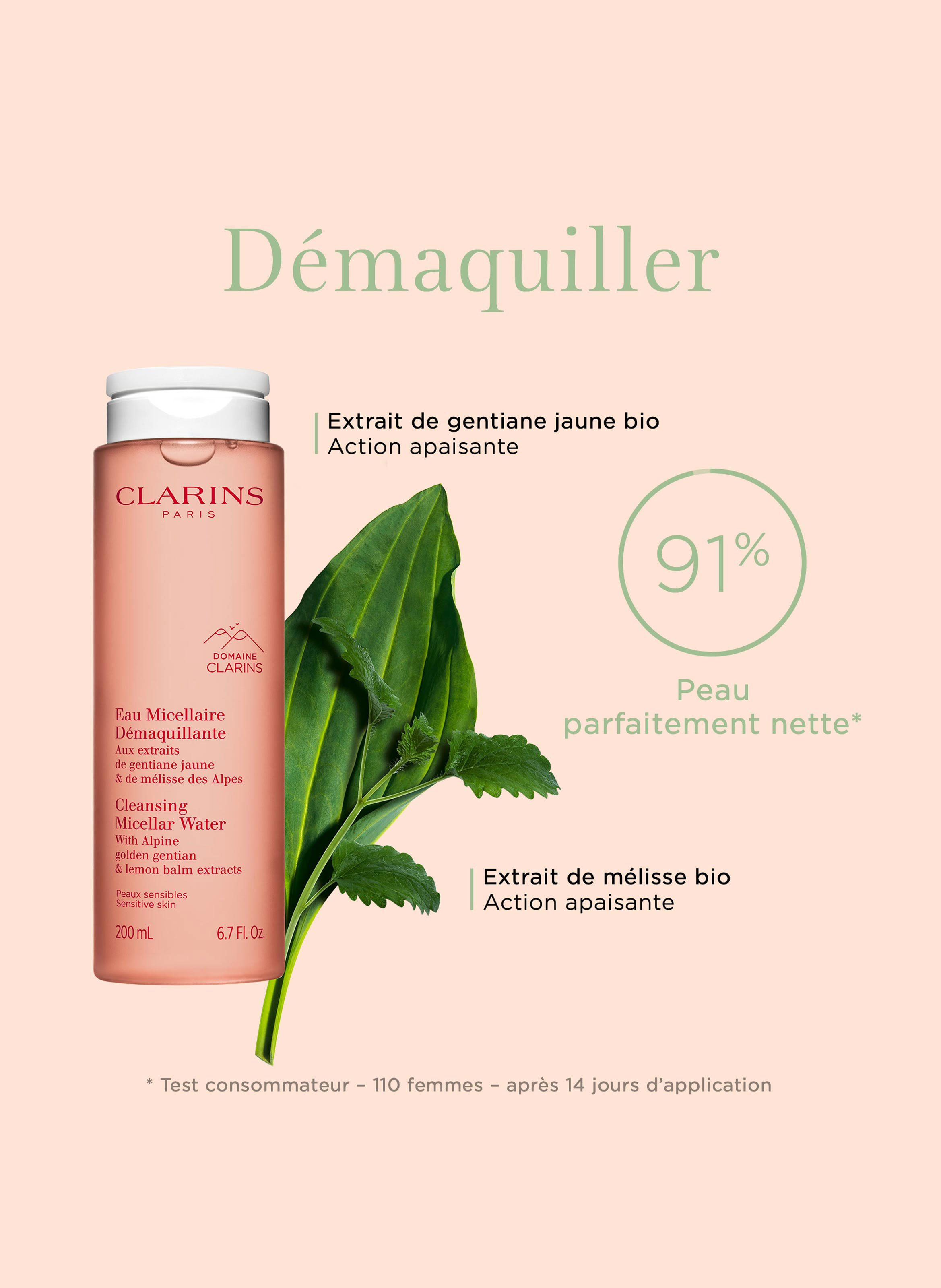 Eau Micellaire Démaquillante - Peaux sensibles CLARINS No color