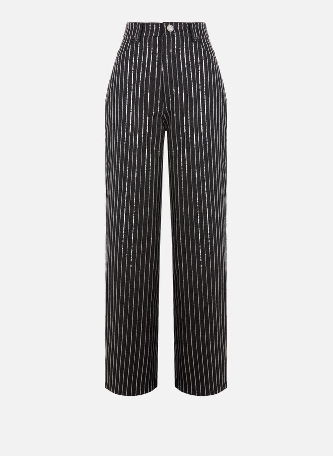 Sequinned stripe jeans ROTATE