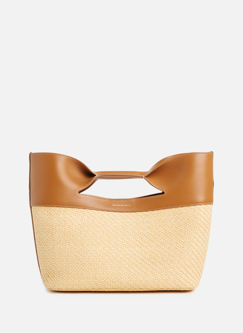Straw and leather bag MulticolorALEXANDER MCQUEEN 
