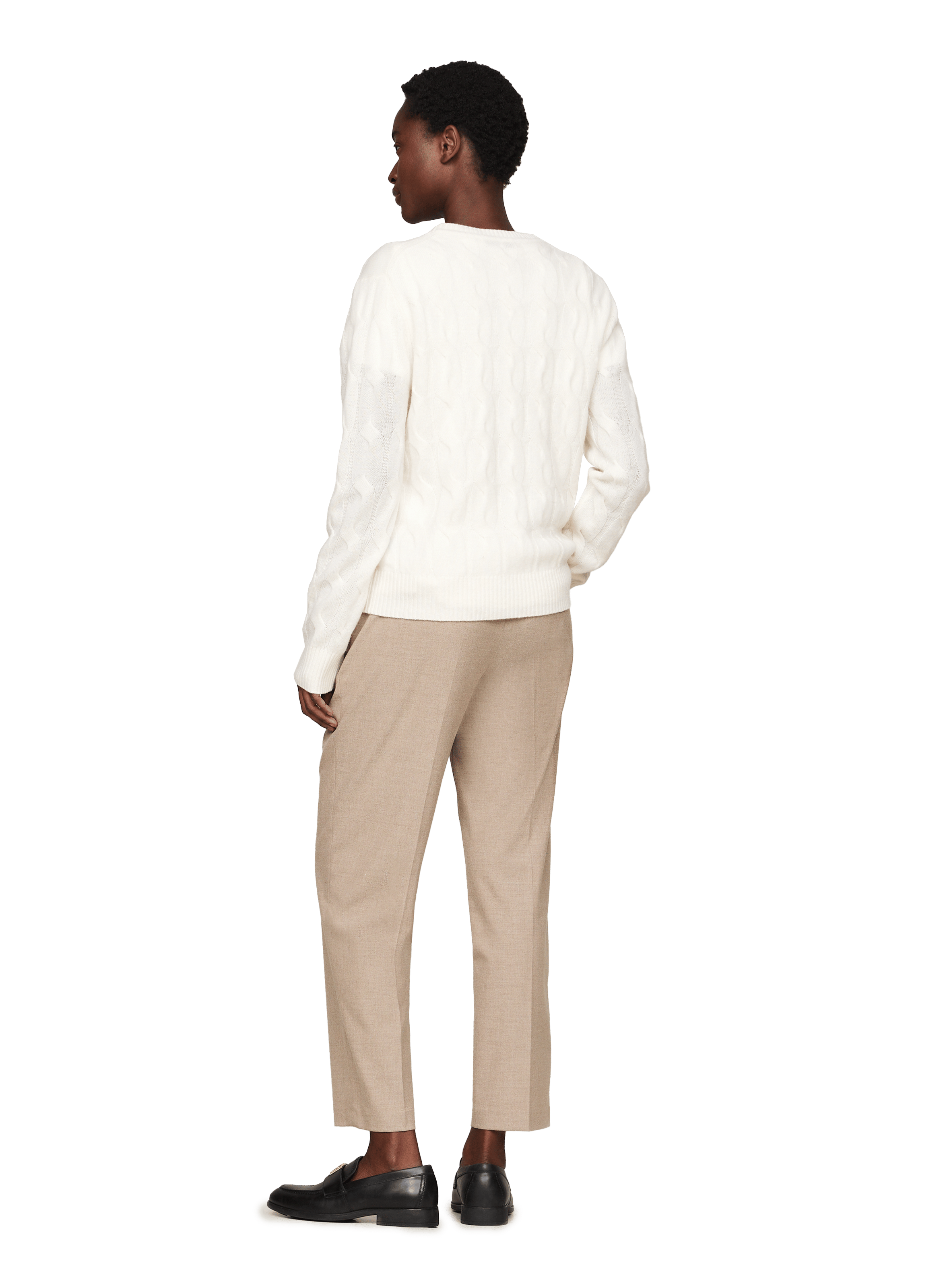 Gestrickter Wollpullover TOMMY HILFIGER Beige