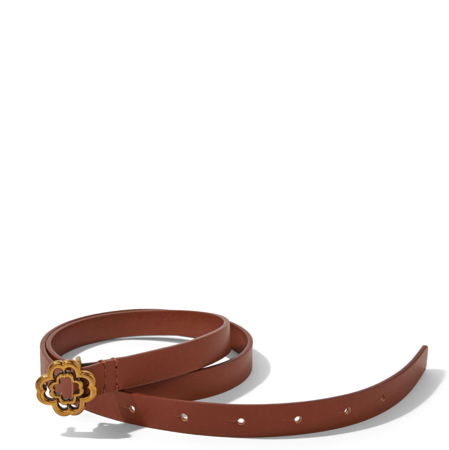 Ceinture en cuir lisse MAJE 