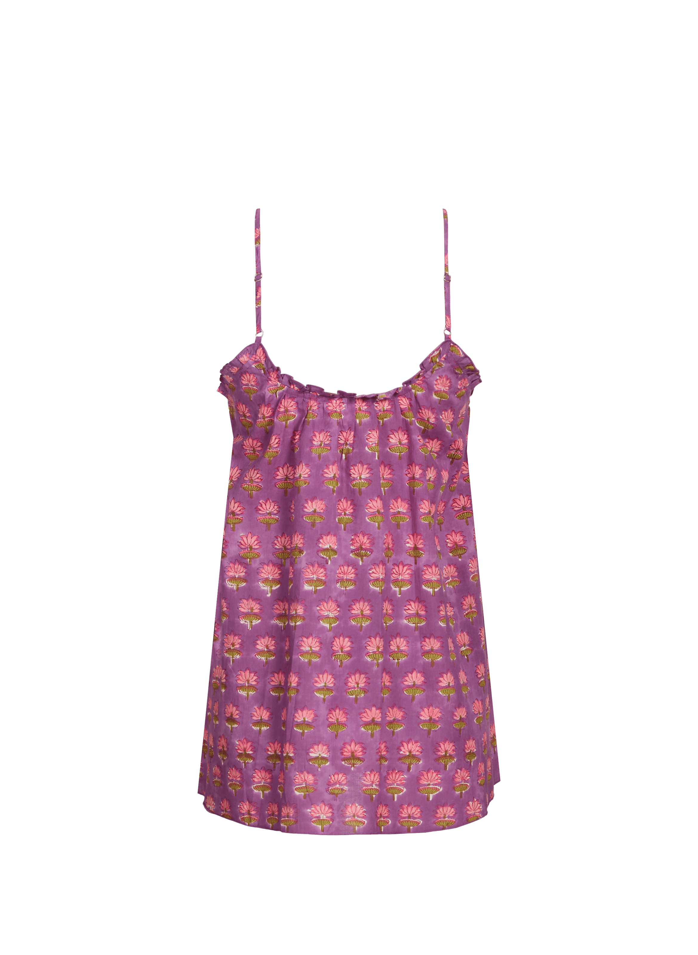 Printed cotton pyjama set GERMAINE DES PRÉS Purple