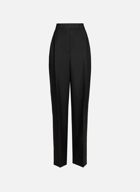 Wide wool trousers Black by ROHE FRAMES ROHE FRAMES Wide wool trousers Black
