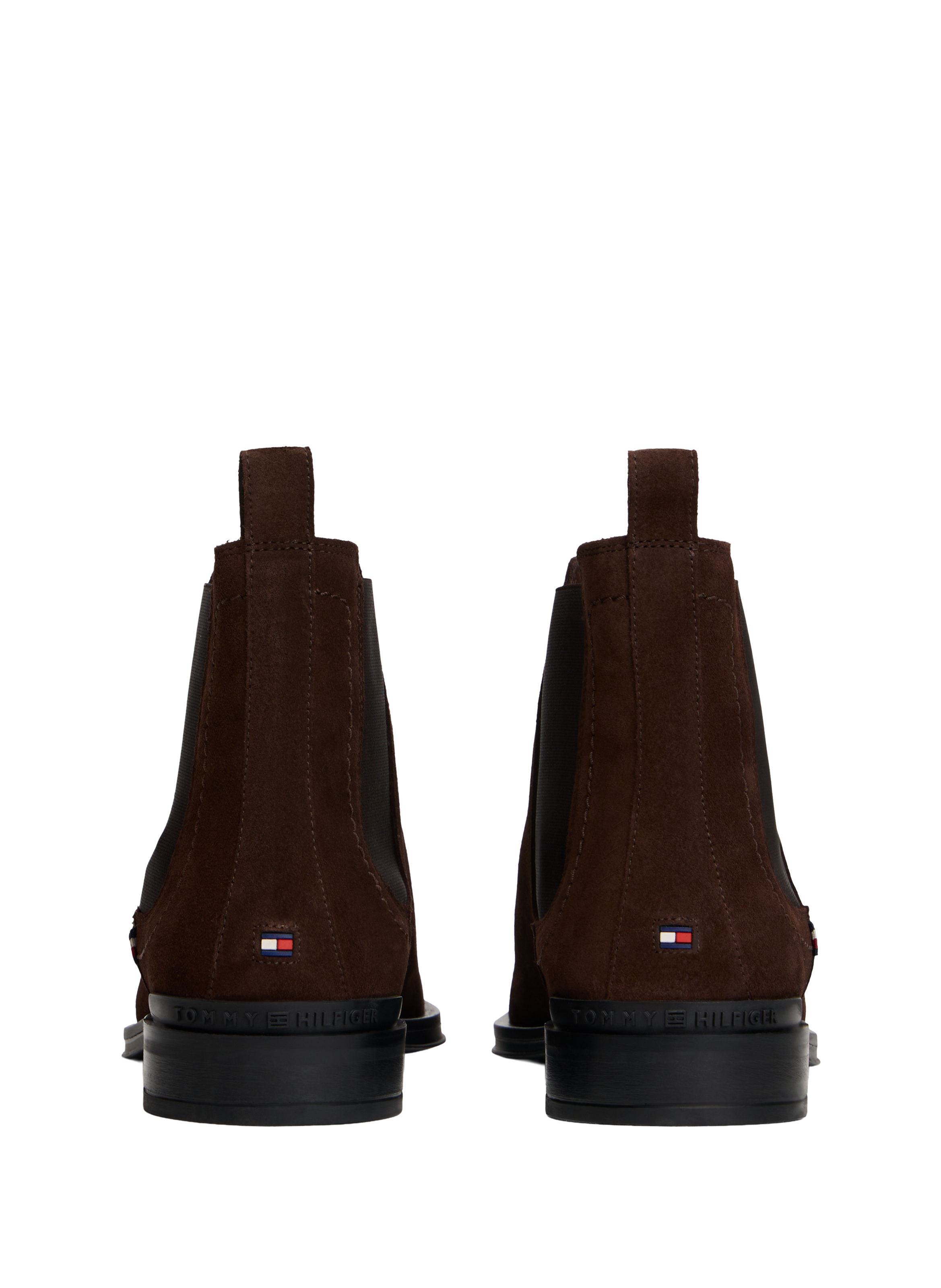 Ankle boots with silver tips TOMMY HILFIGER Brown