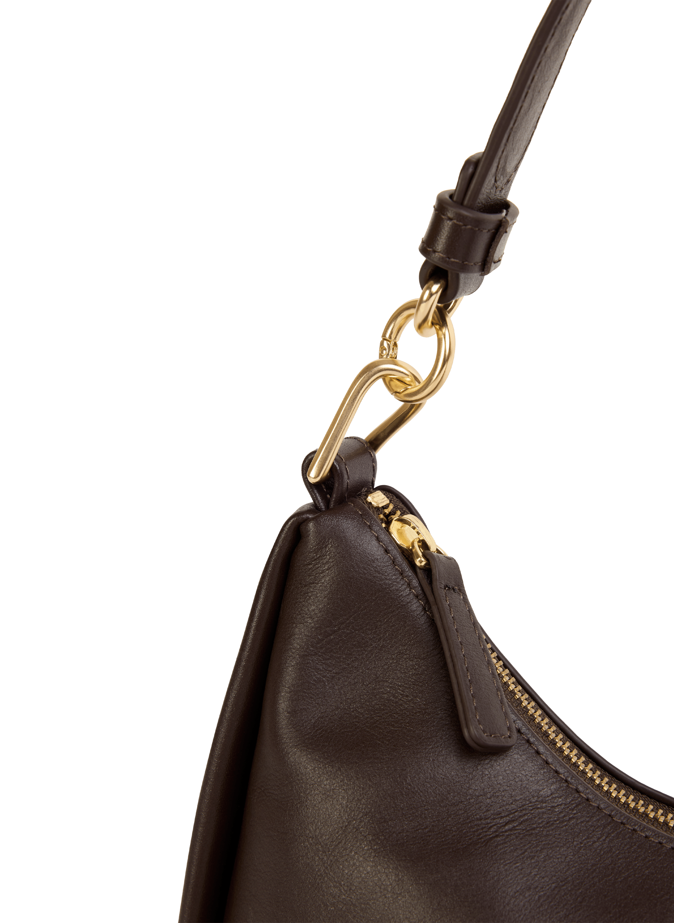 Sac métallisé Rejina en cuir NAT &amp; NIN Marron