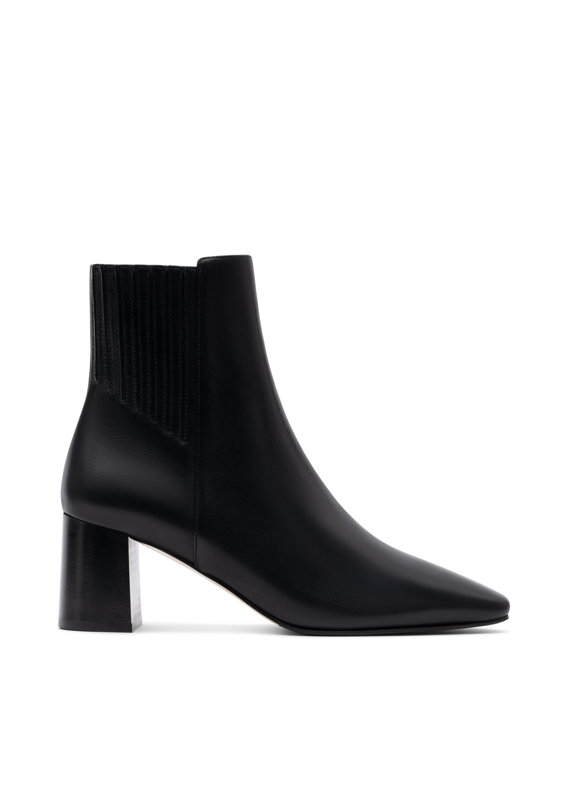 Bottines novo en veau lisse PARALLELE Noir