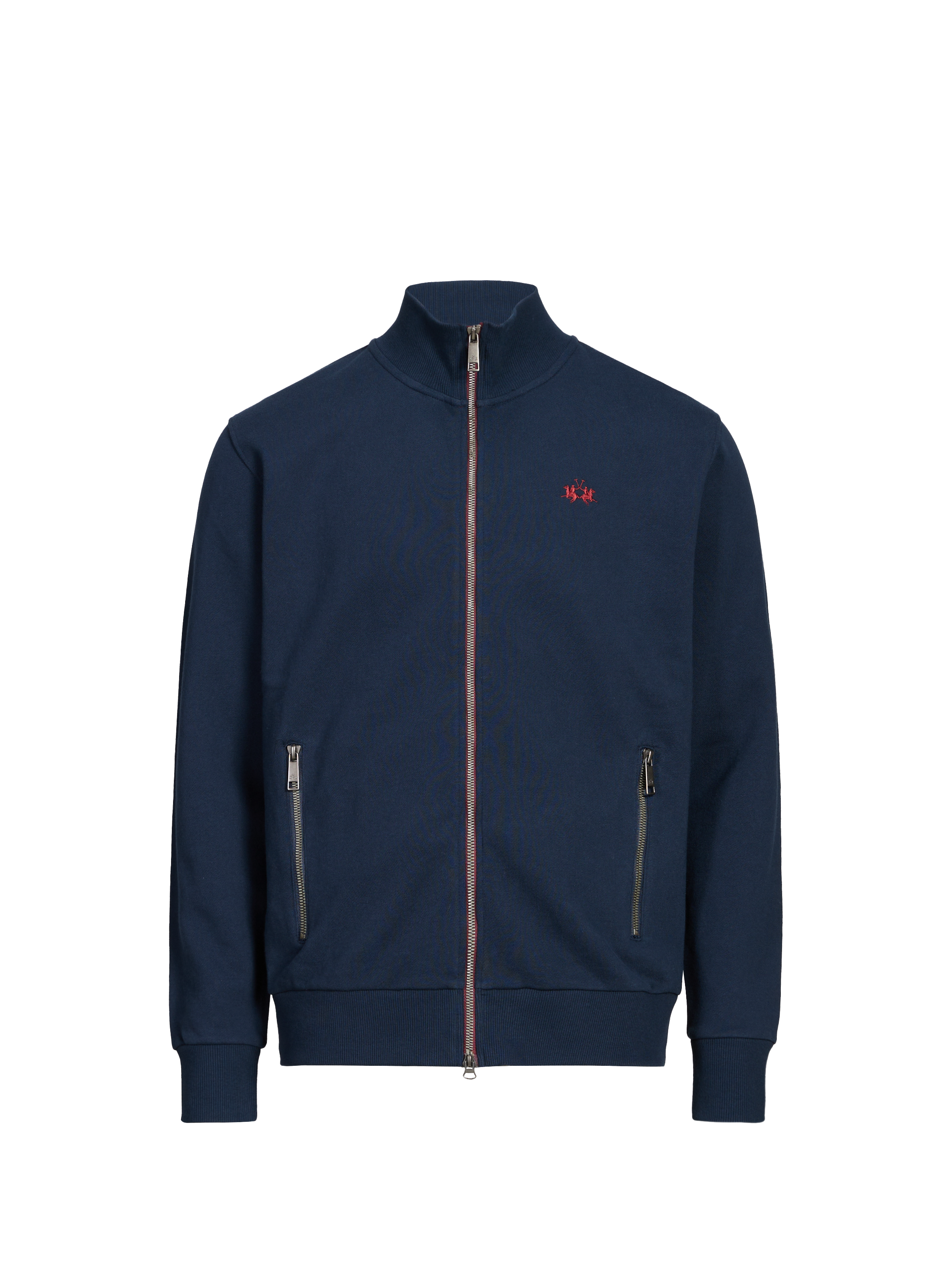 LA MARTINA High-neck cotton vest Blue