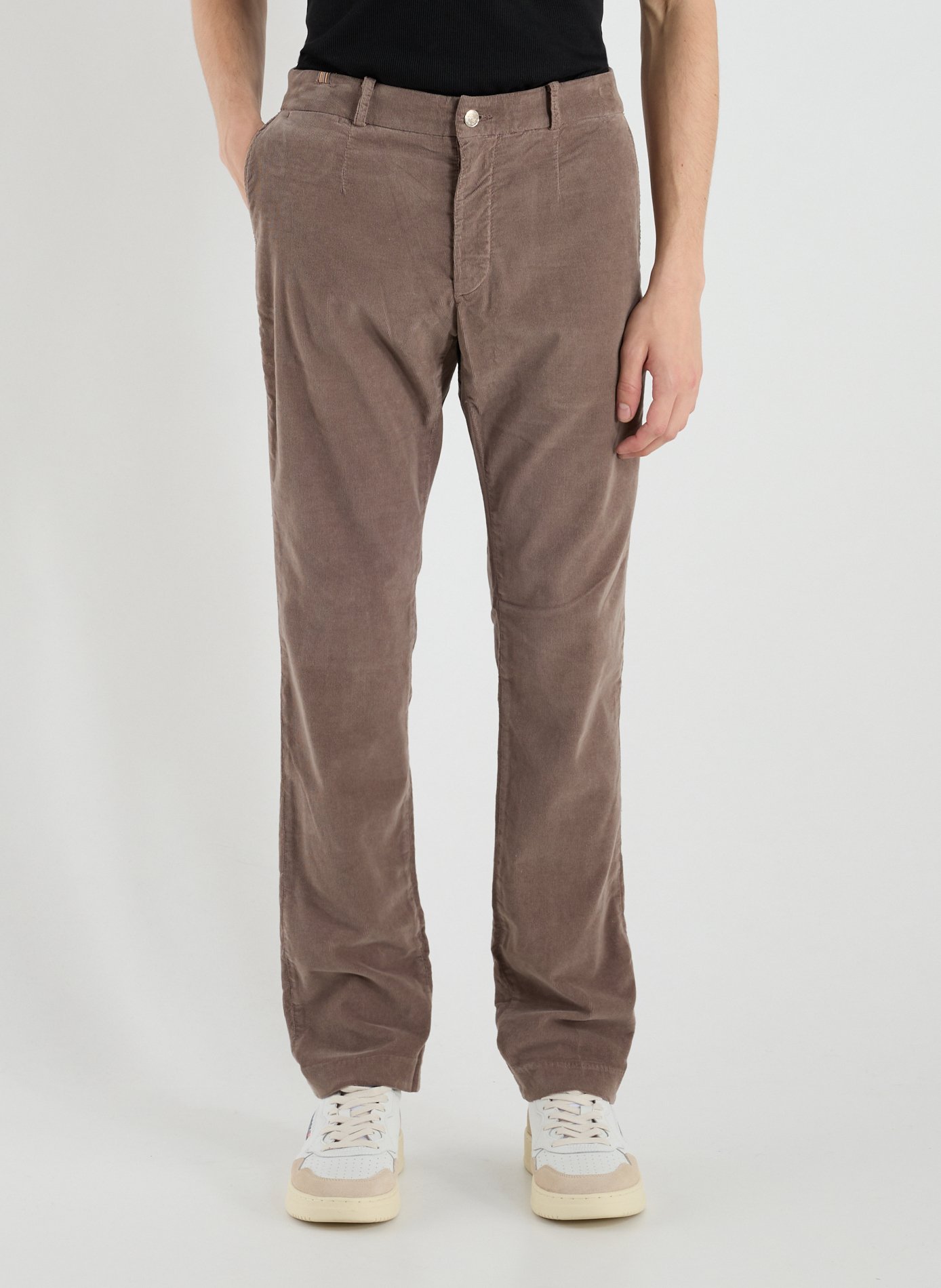 NOTIFY Corduroy cotton blend pants Beige