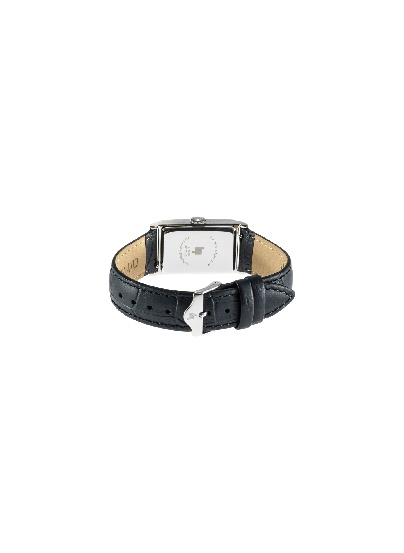 Montre à quartz en cuir LIP Argent