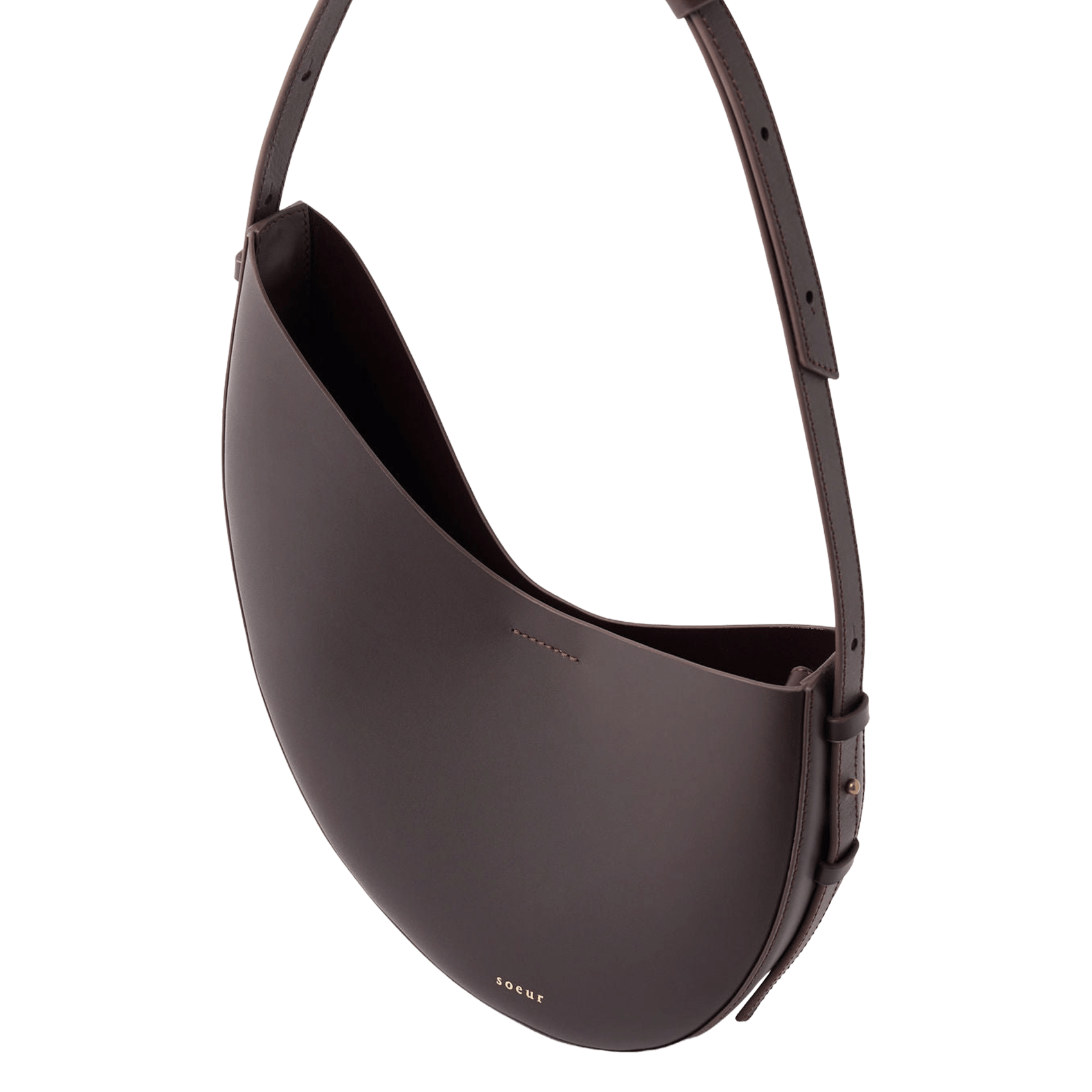 Sac porté épaule en cuir Wino SOEUR Rouge