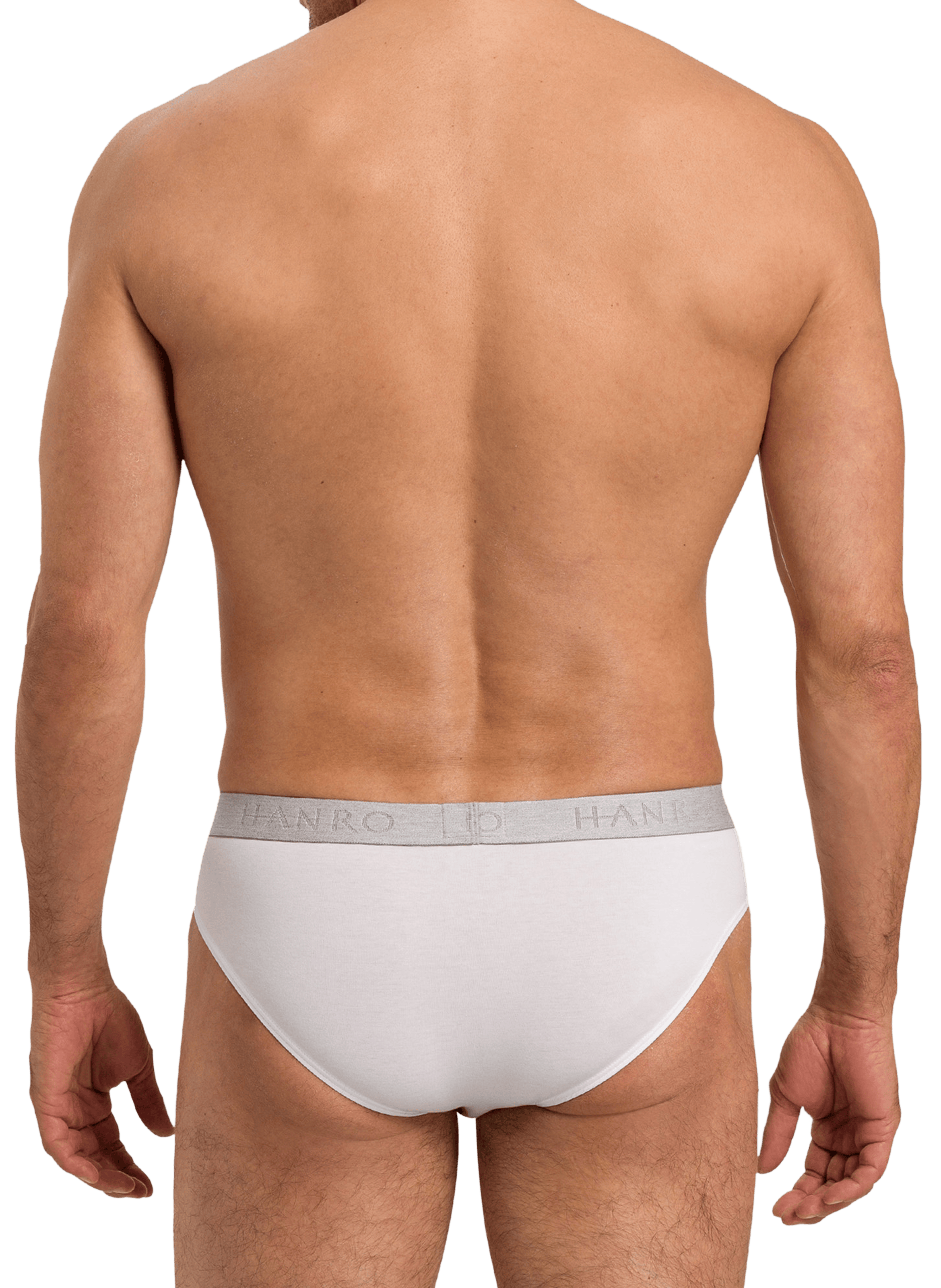 Stretch cotton briefs HANRO White