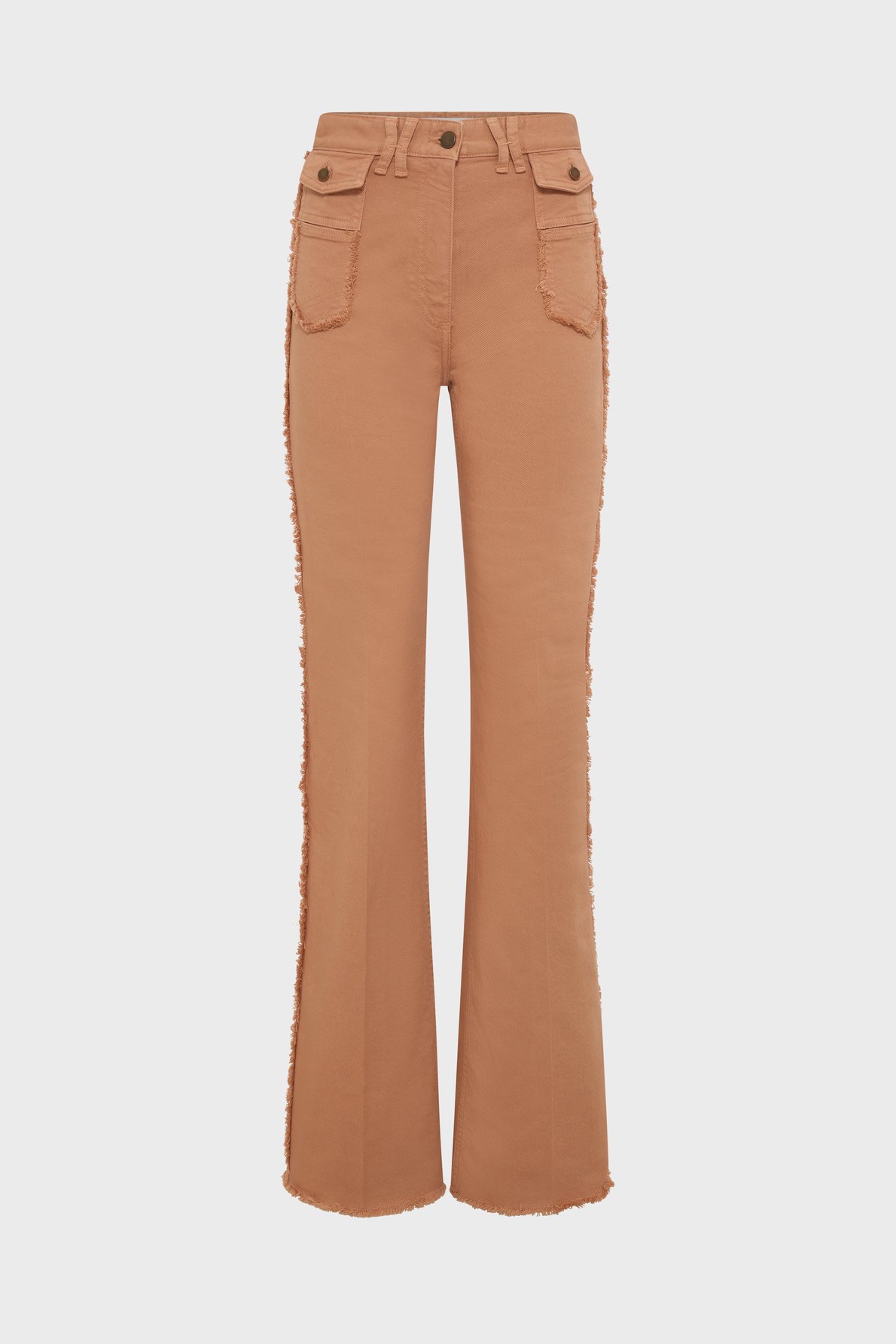 Jean flare à franges - anna GERARD DAREL Beige
