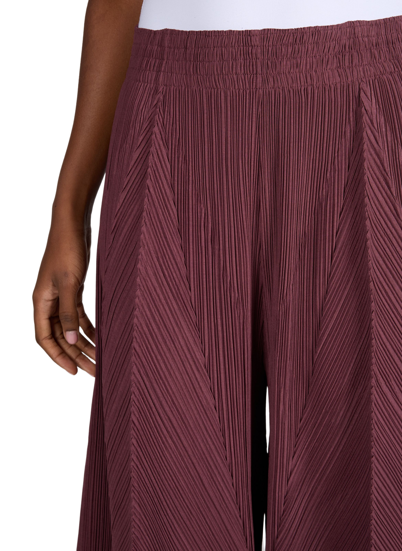 Wide Striped Trousers ADOLFO DOMINGUEZ Red