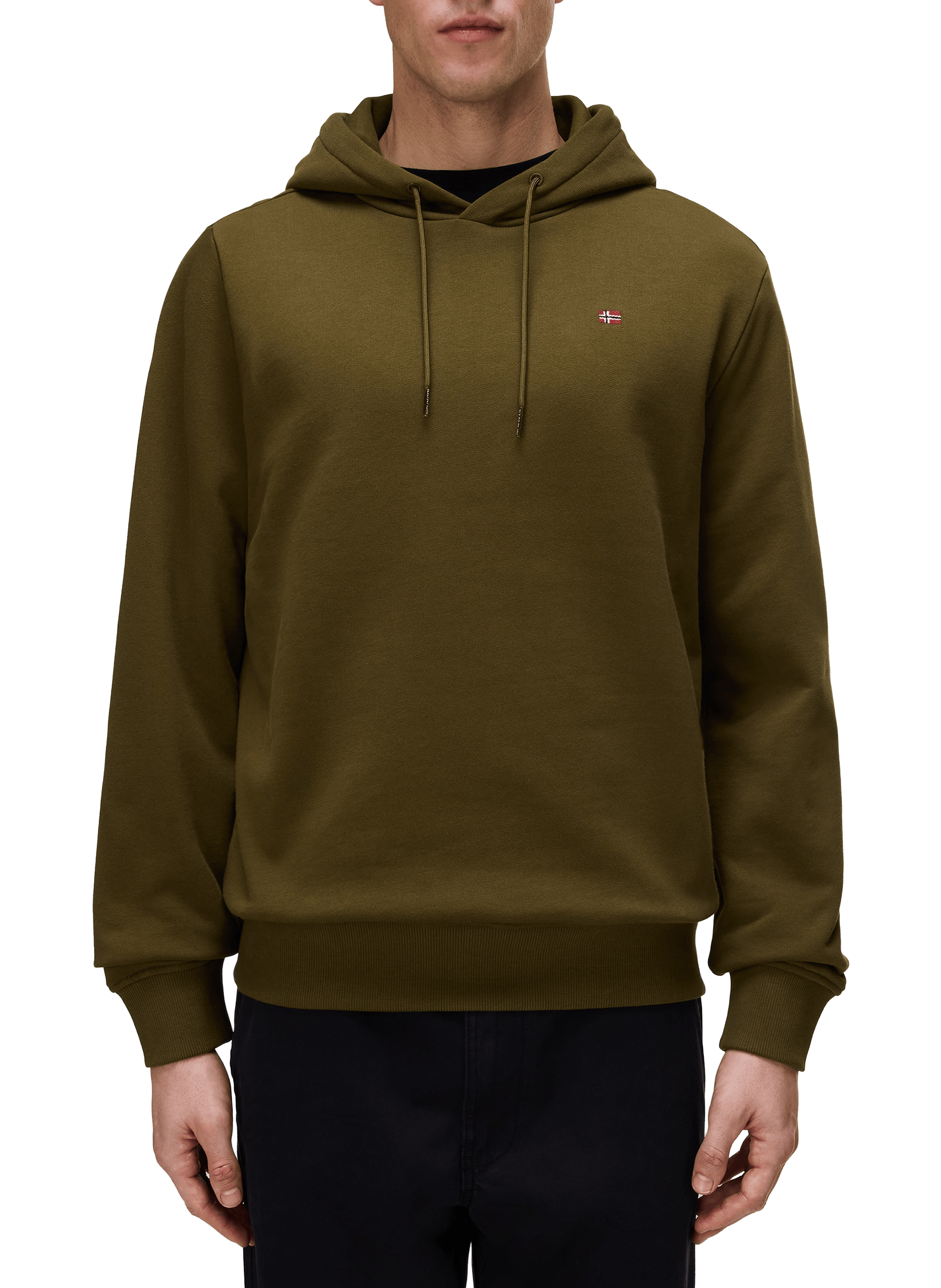 Hoodie en coton NAPAPIJRI Kaki