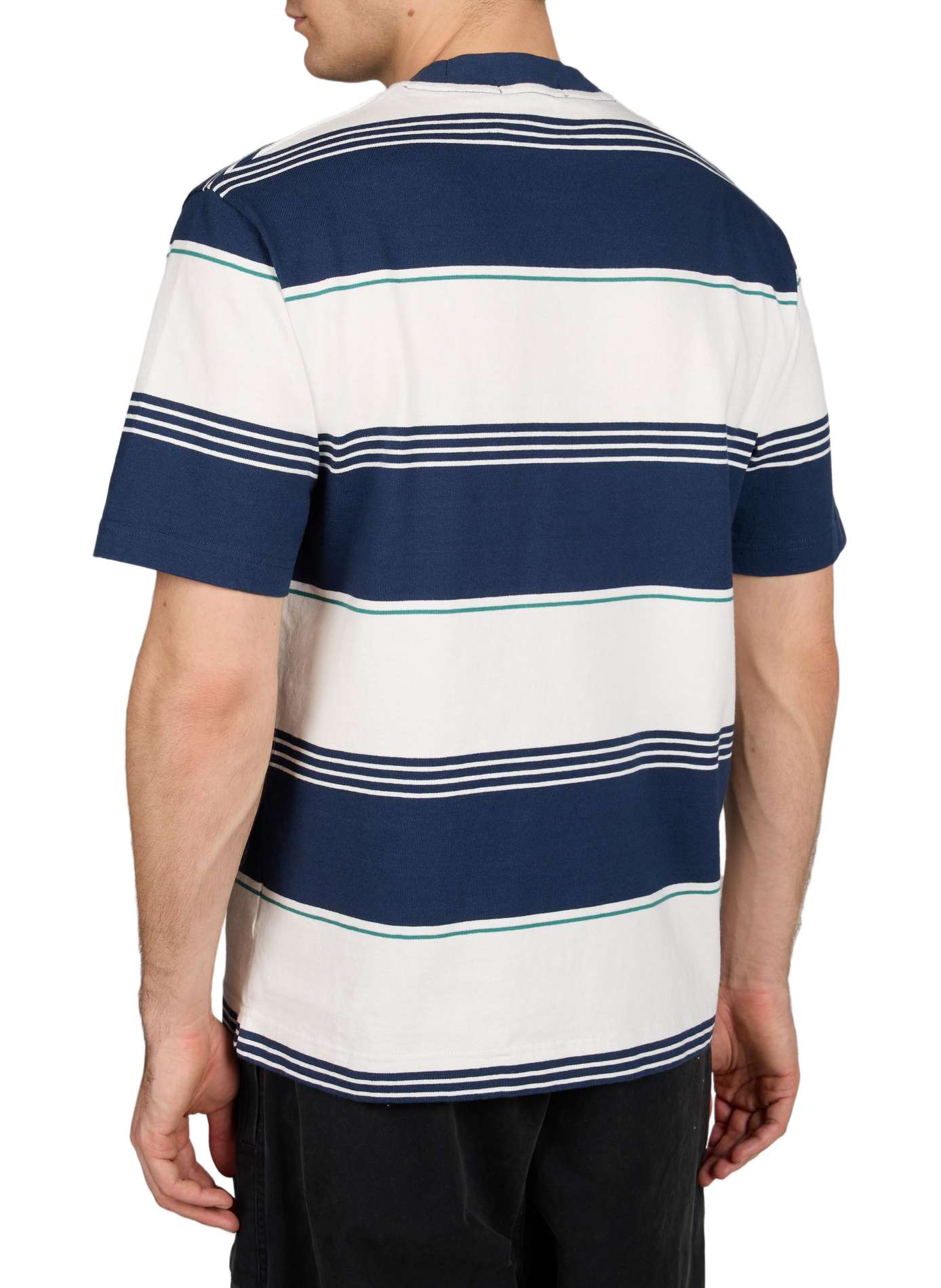 Striped logo cotton t-shirt FRED PERRY Green