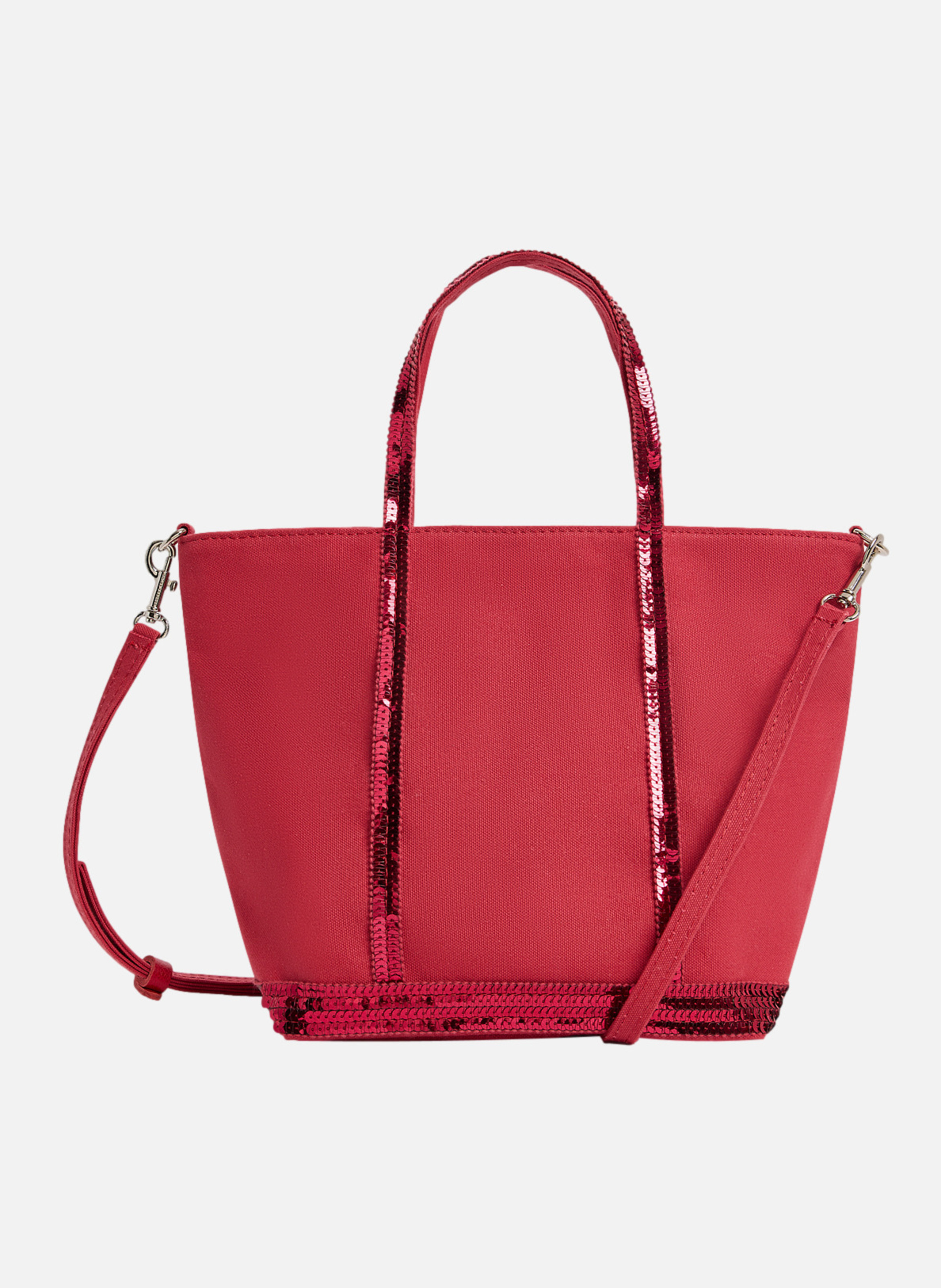 Cabas s zippé en toile VANESSA BRUNO Rose