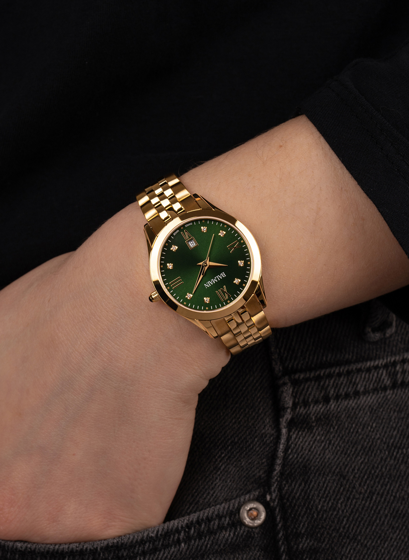 Montre quartz en acier inoxydable  BALMAIN WATCHES Doré