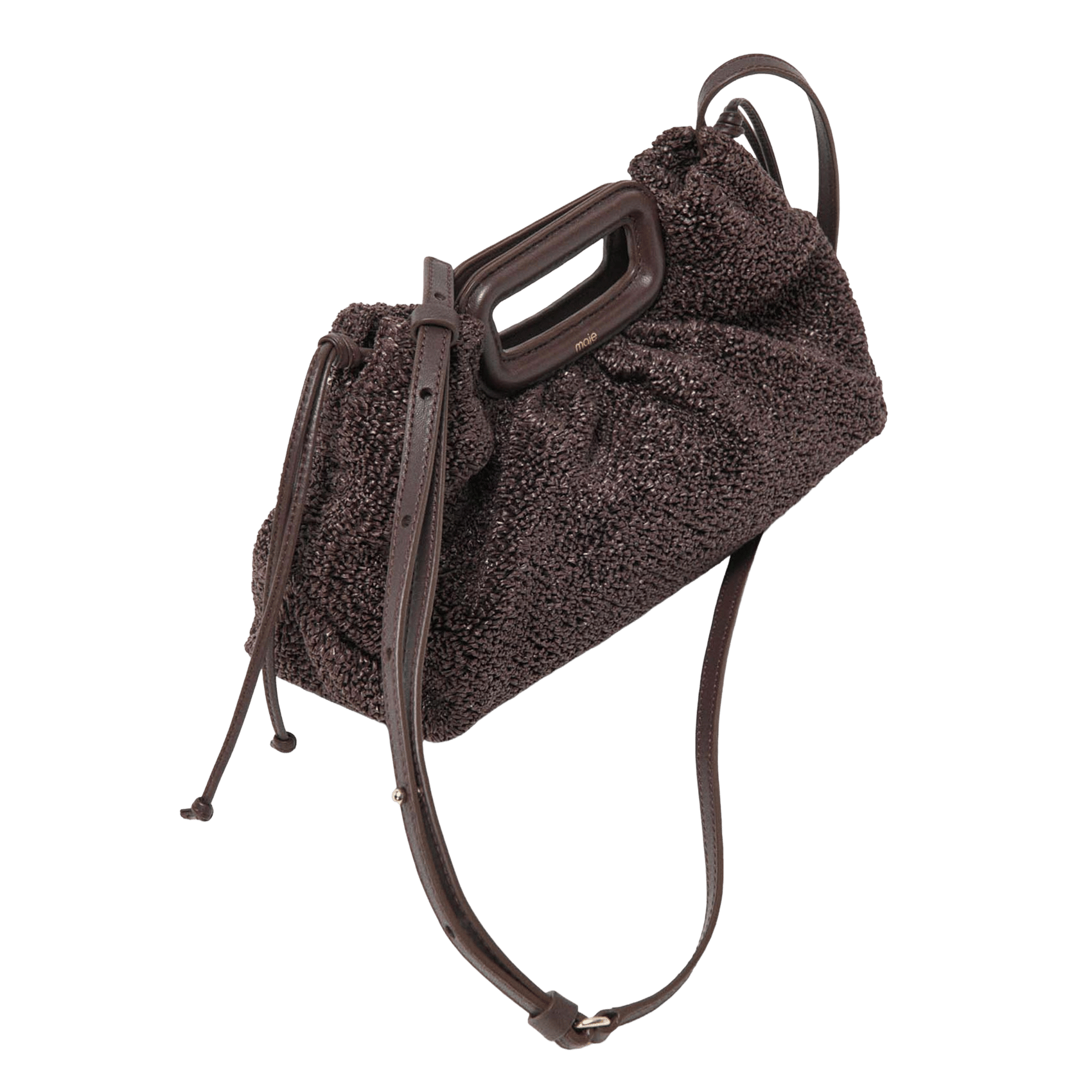 Sac bandoulière uni m MAJE Marron