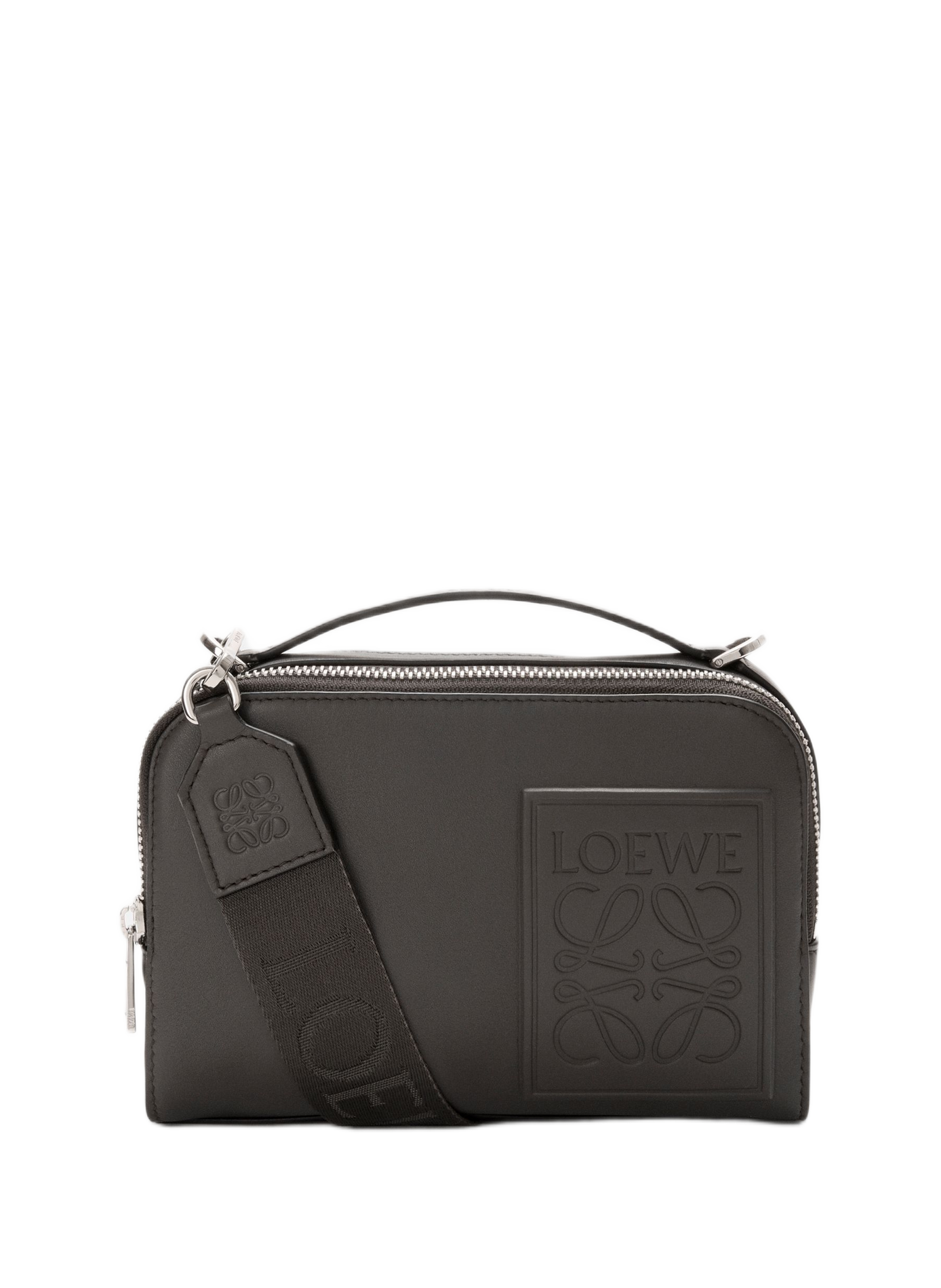 Mini Camera Crossbody en cuir de veau satiné LOEWE Gris
