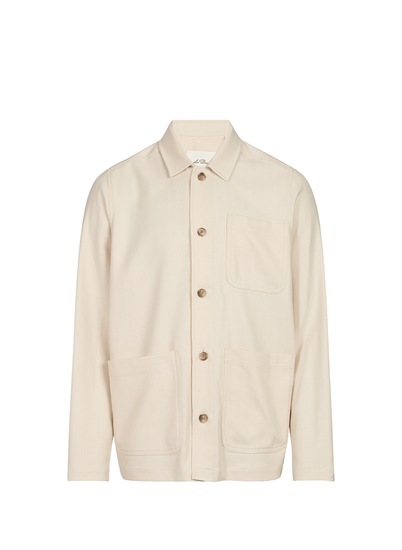 Straight shirt in herringbone jacquard LES DEUX Beige
