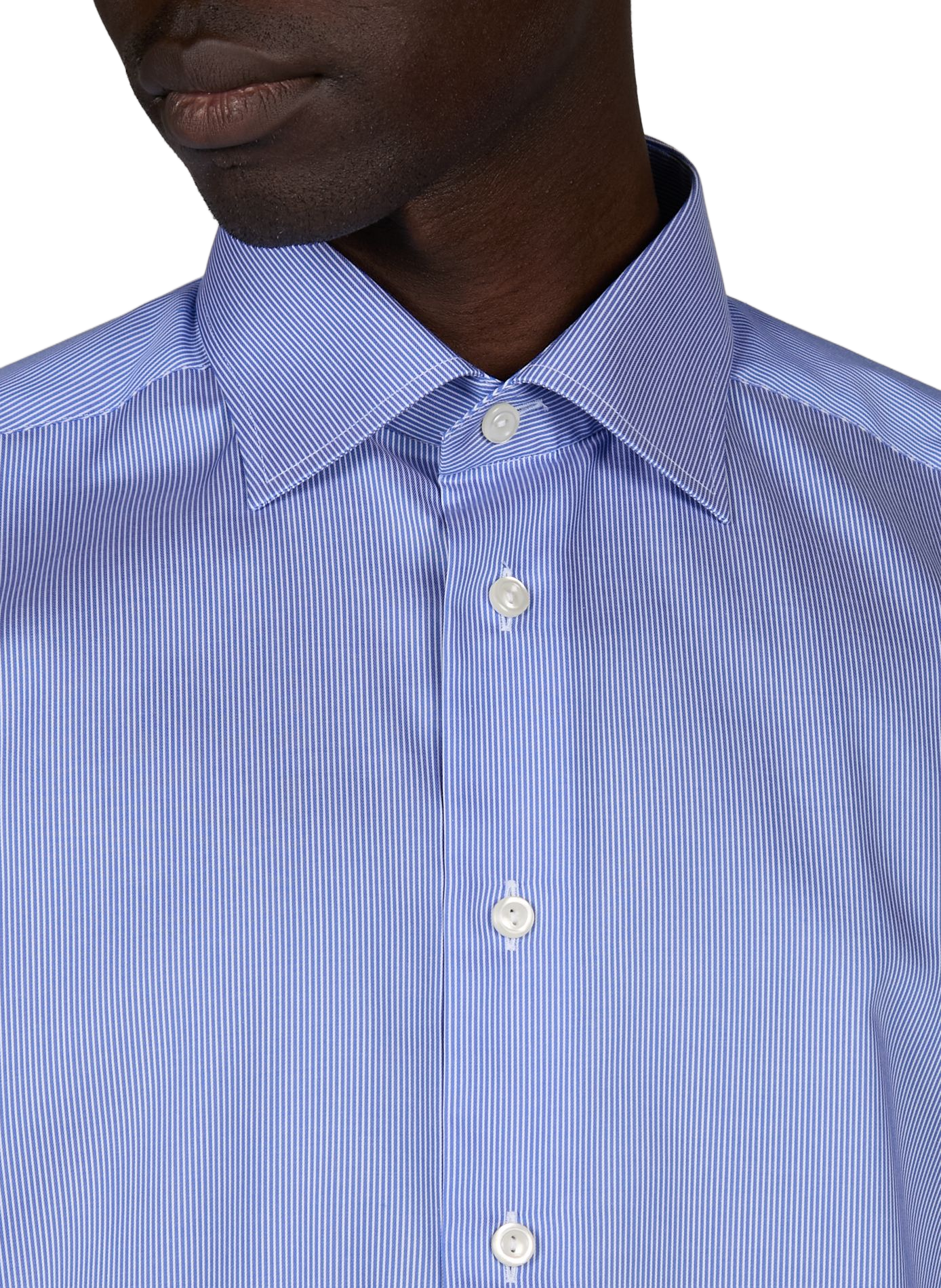 Slim-fit cotton shirt ETON Blue