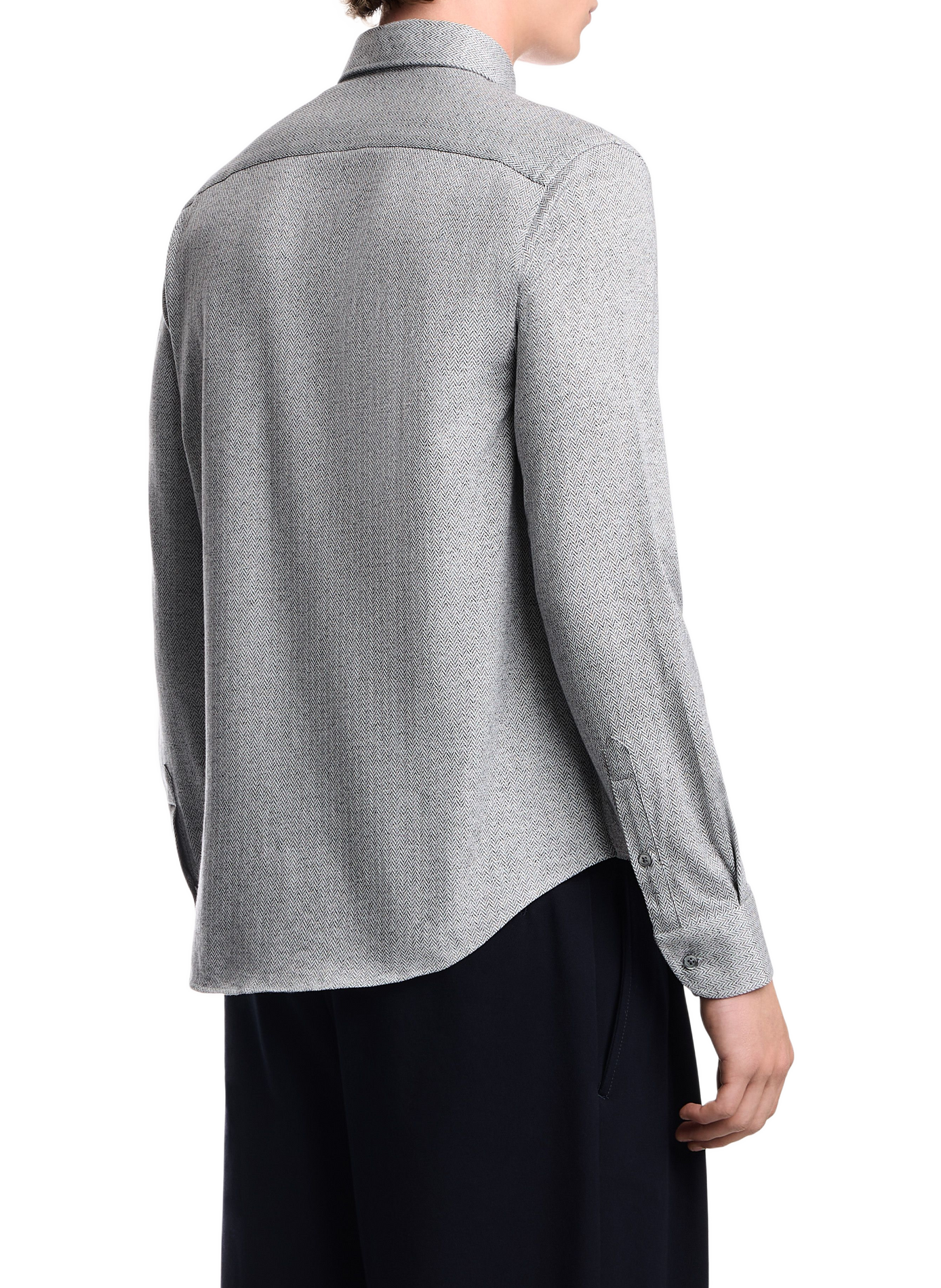 Straight Chevron Shirt EMPORIO ARMANI Grey