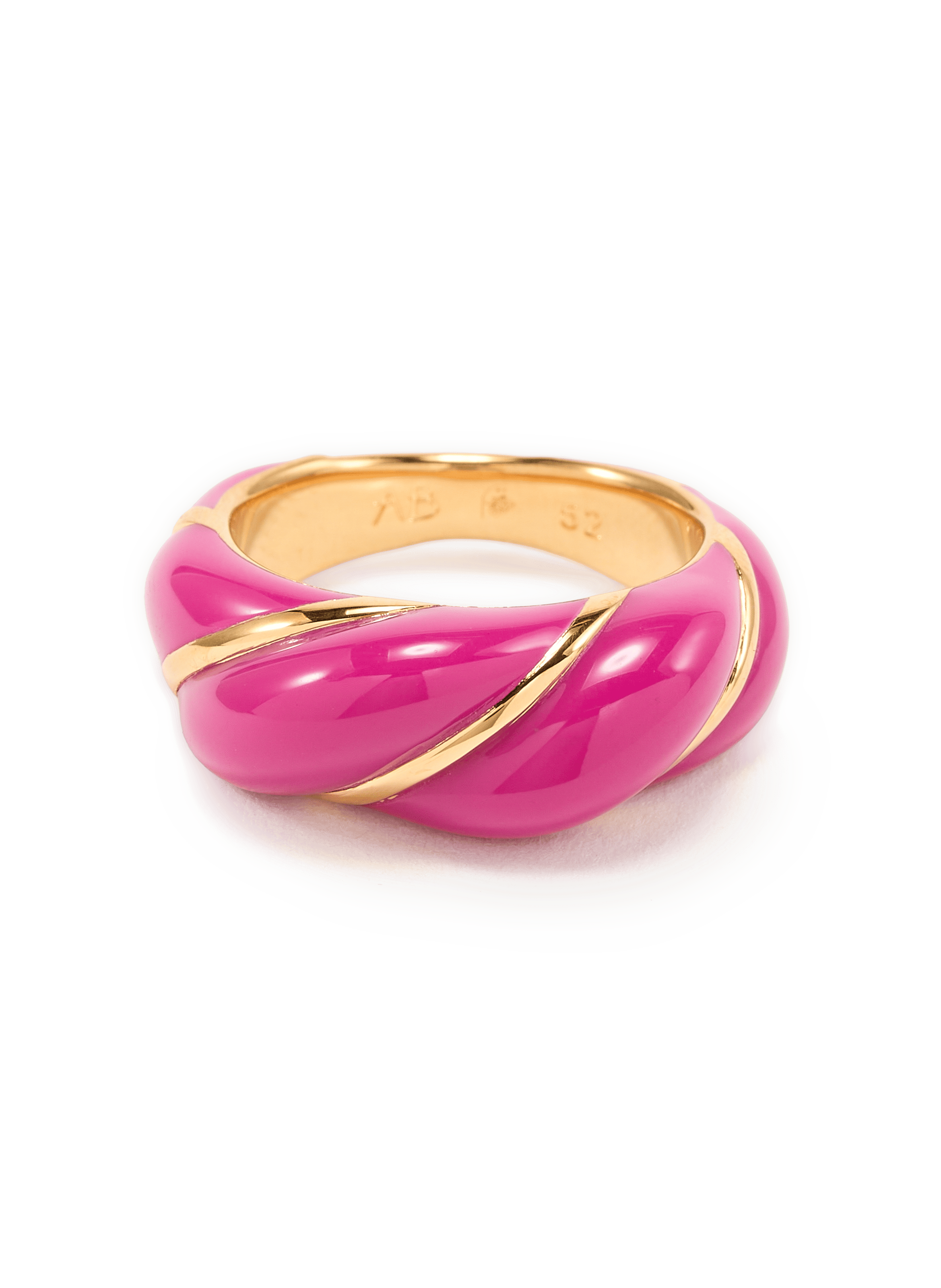 Twisted ring  AURELIE BIDERMANN Pink