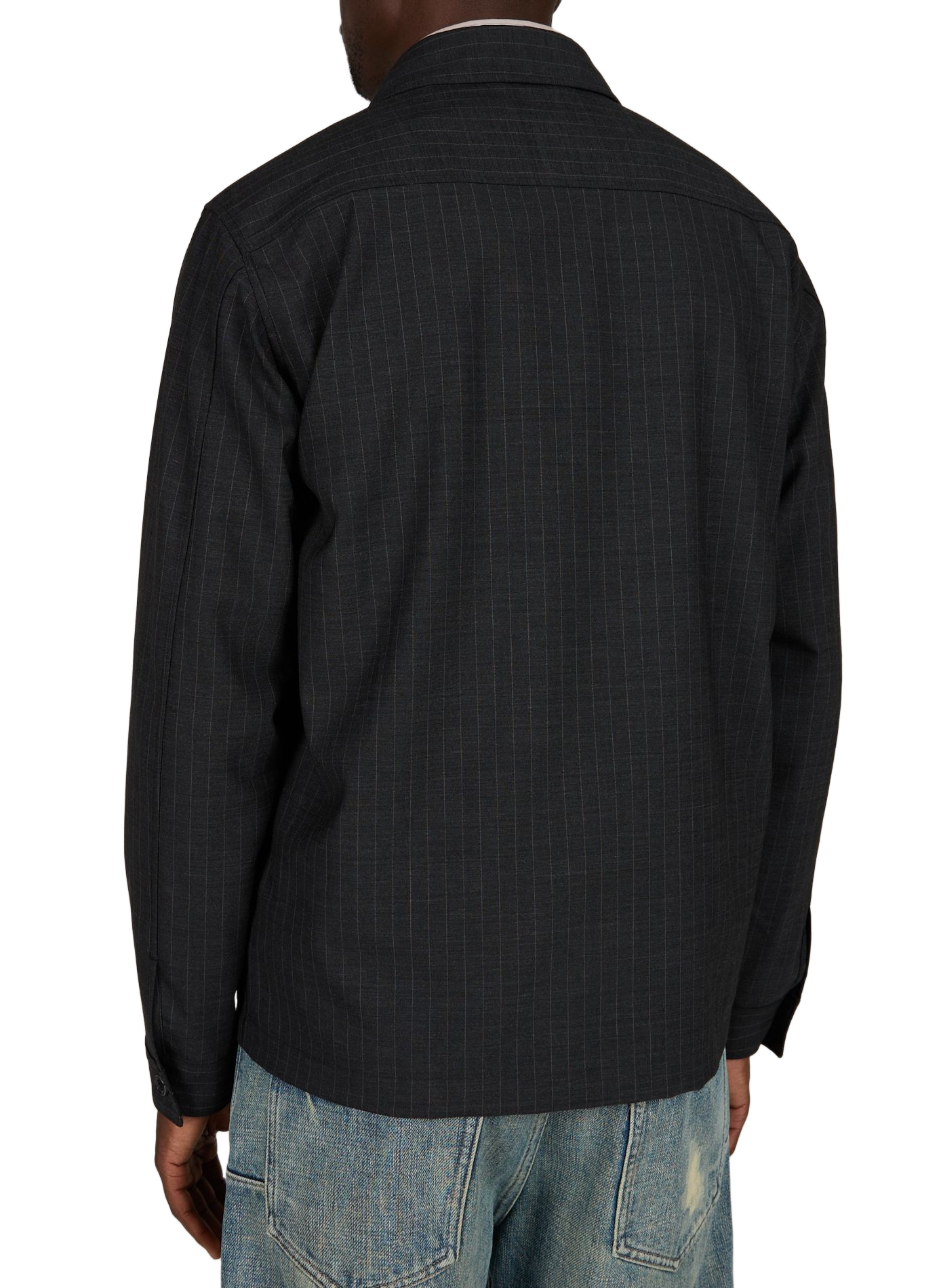 Striped Zander shirt NN.07 Grey